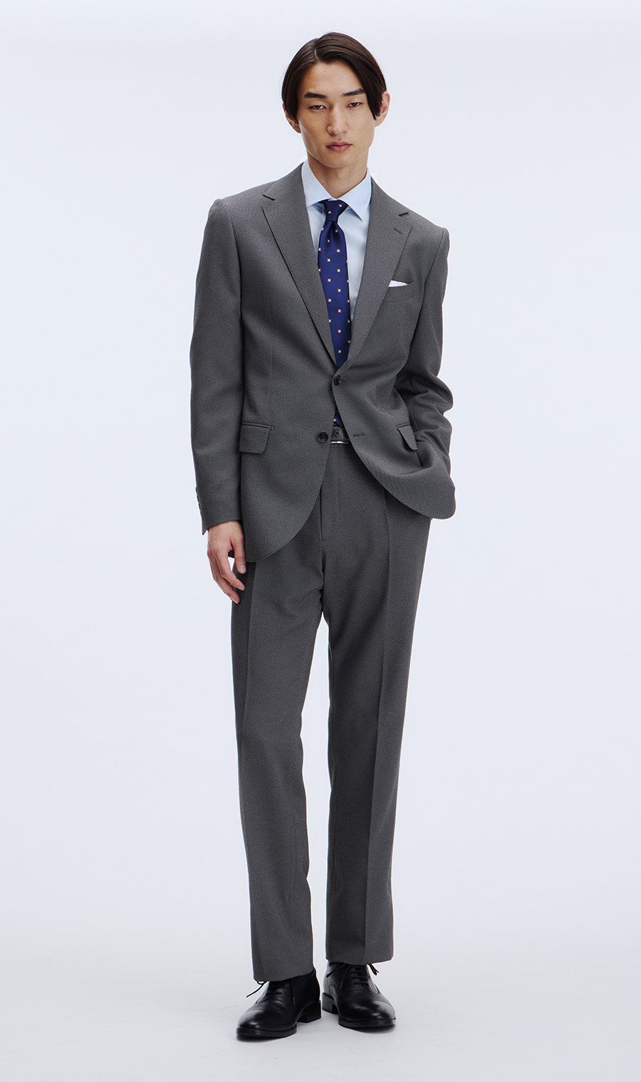 スタイリッシュスーツ【ツーパンツ】【CONTROLα】 グレー 体型:YA体(スリム型),号数(身長):3号(160cm)