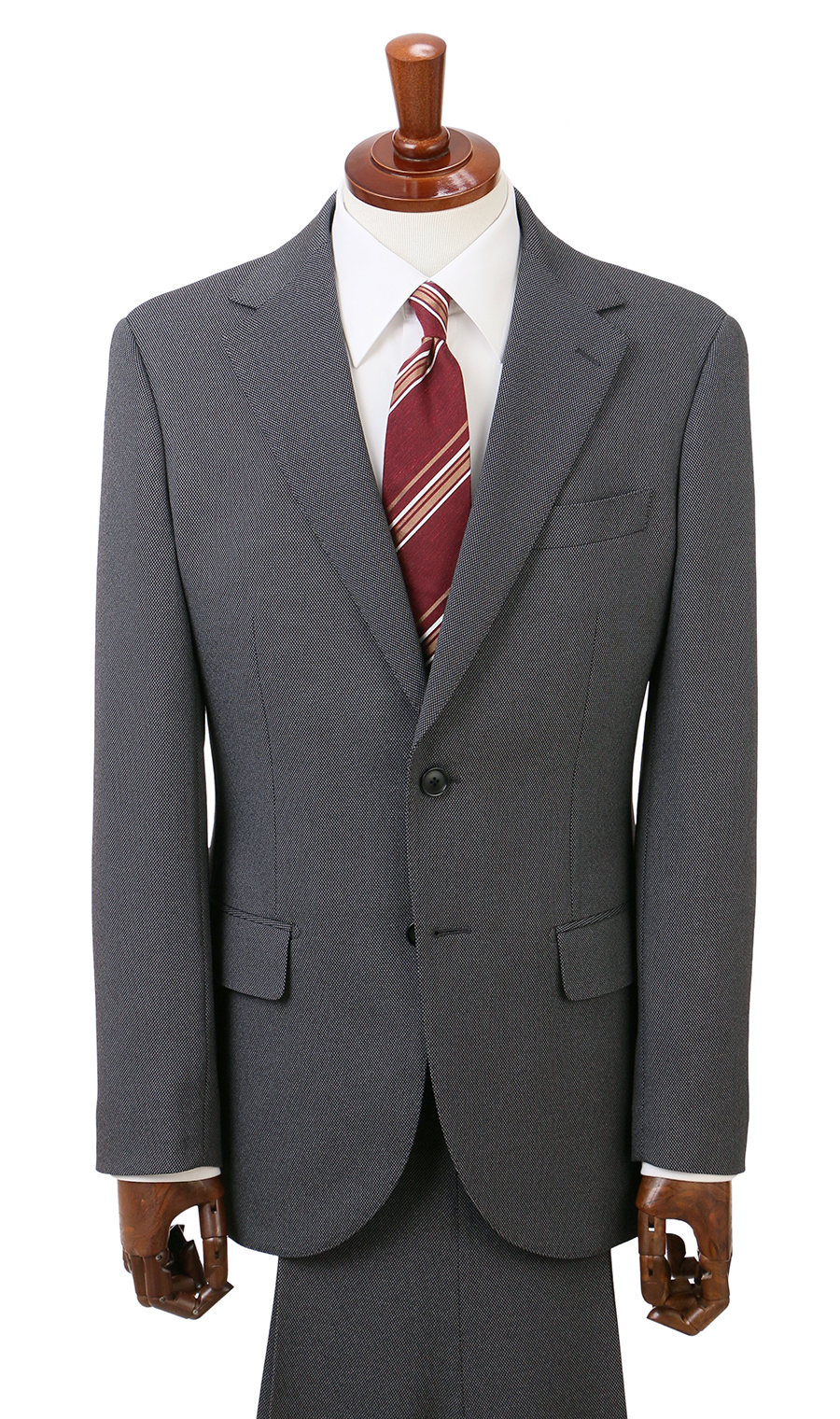 スタイリッシュスーツ【ツーパンツ】【CONTROLα】 グレー 体型:YA体(スリム型),号数(身長):3号(160cm)