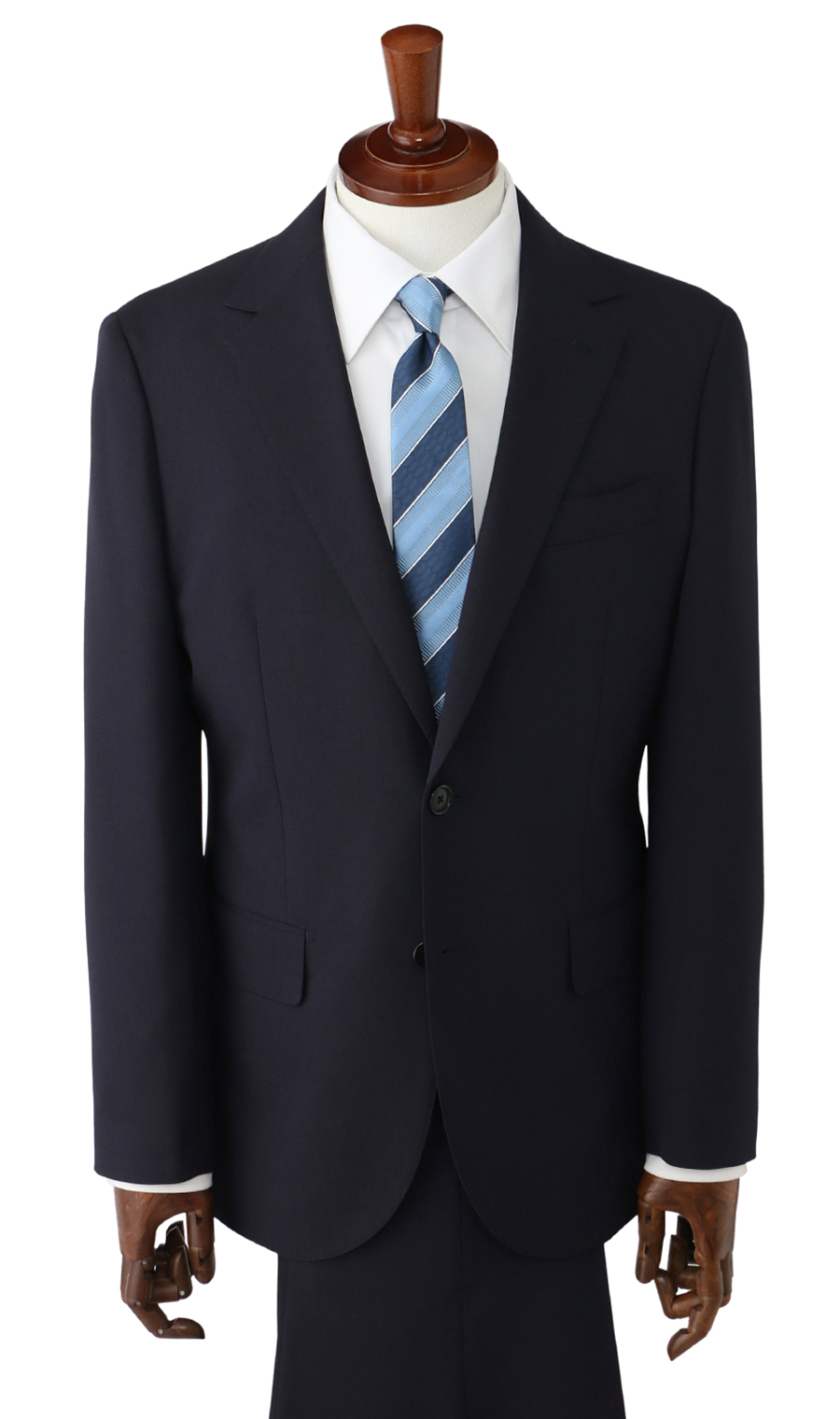 スタイリッシュスーツ【ツーパンツ】【CONTROLα】 ネイビー 体型:YA体(スリム型),号数（身長）:3号(160cm)