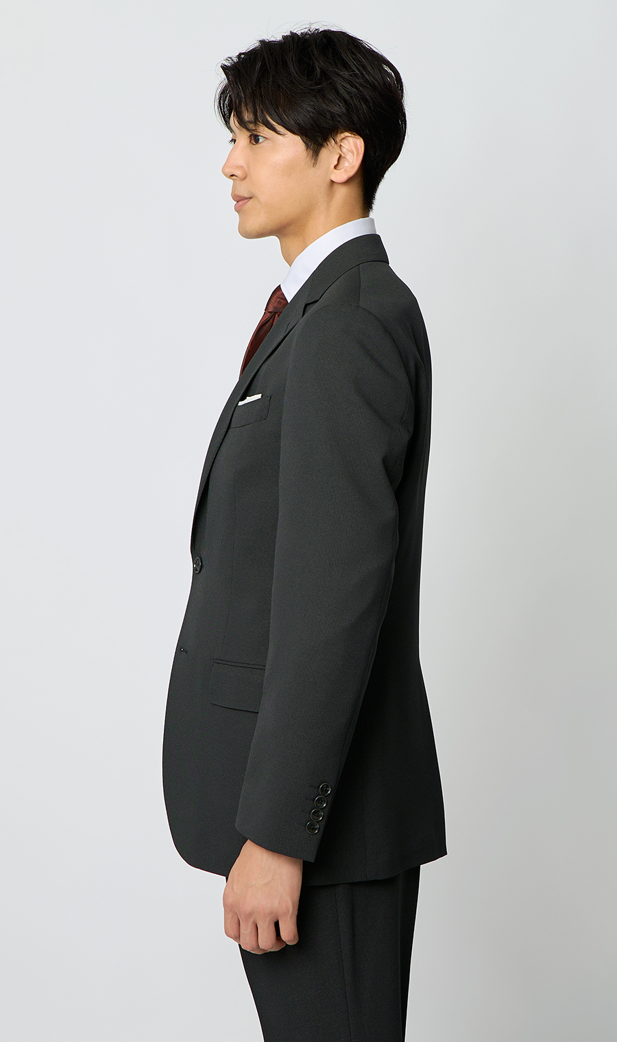 スタイリッシュスーツ【ツーパンツ】【CONTROLα】 チャコール 体型:YA体(スリム型),号数（身長）:3号(160cm)