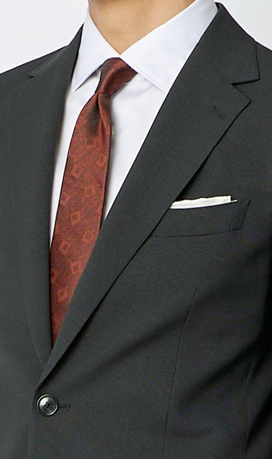 スタイリッシュスーツ【ツーパンツ】【CONTROLα】 チャコール 体型:YA体(スリム型),号数（身長）:3号(160cm)