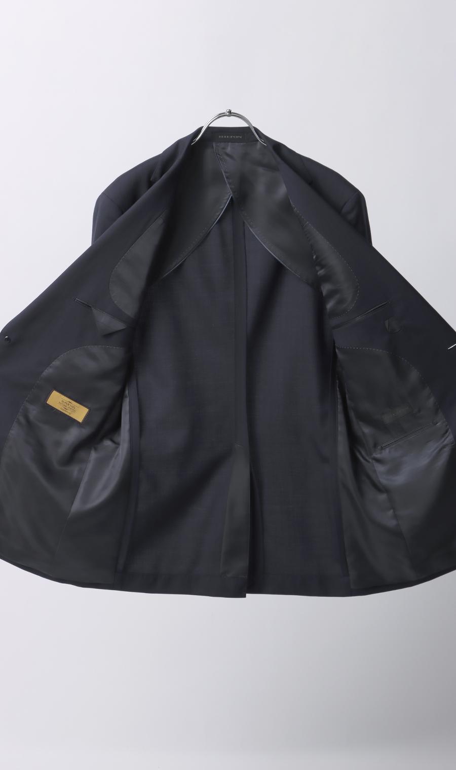 プレミアムスタイリッシュスーツ【ツーパンツ】【Super110's】 ネイビー 体型:YA体(スリム型),号数（身長）:3号(160cm)