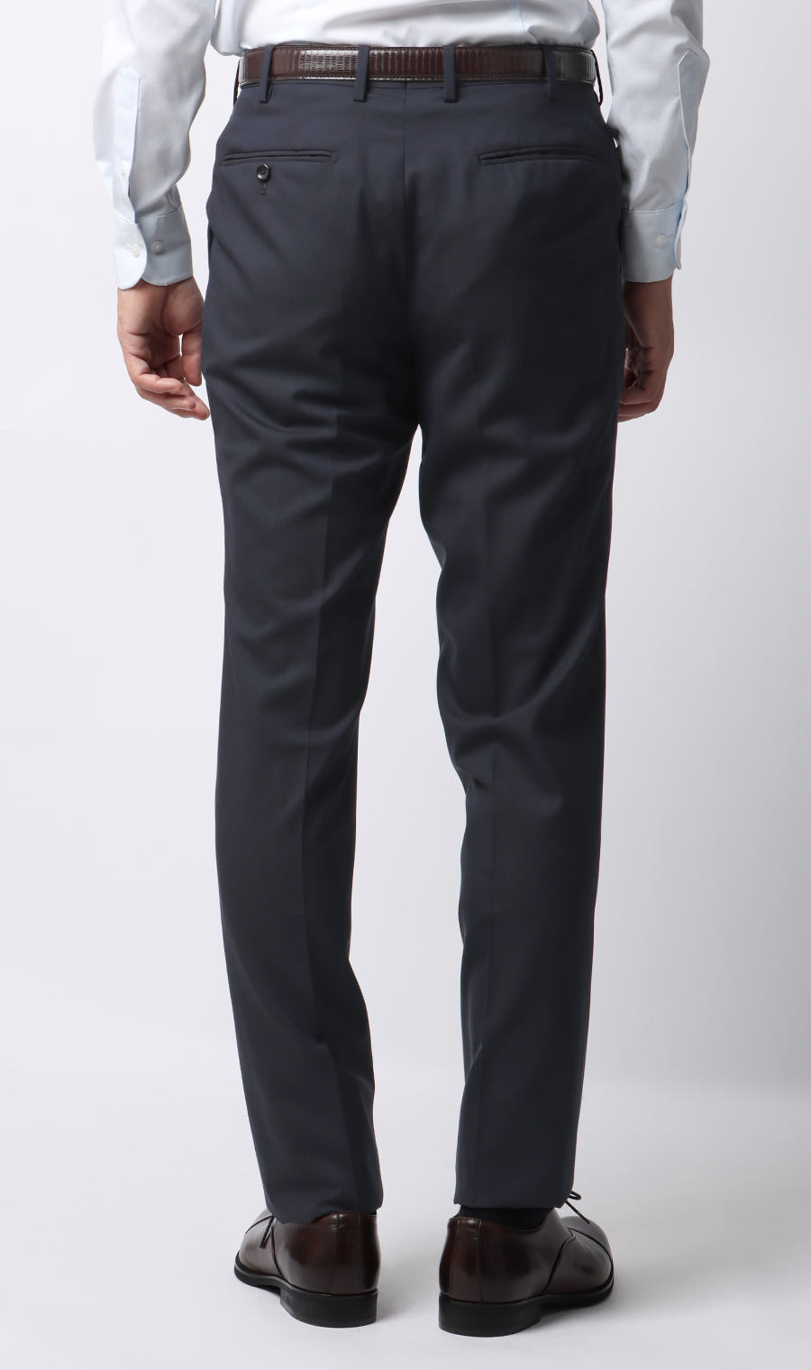 プレミアムスタイリッシュスーツ【ツーパンツ】【Super110's】 ネイビー 体型:YA体(スリム型),号数（身長）:3号(160cm)