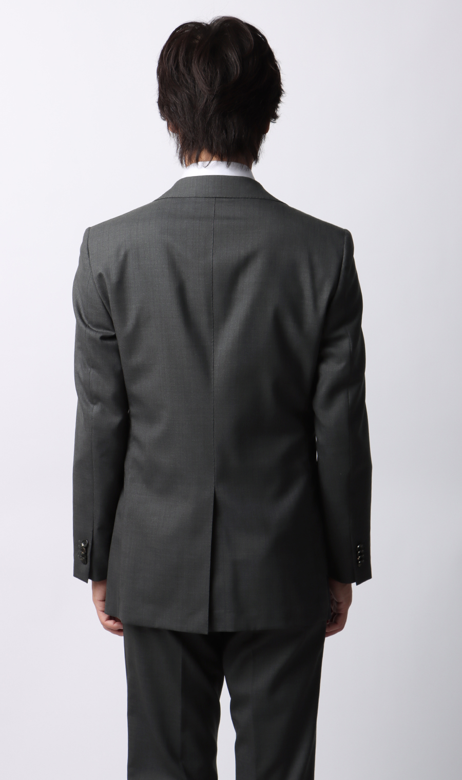 プレミアムスタイリッシュスーツ【ツーパンツ】【Super110's】 グレー 体型:YA体(スリム型),号数（身長）:3号(160cm)