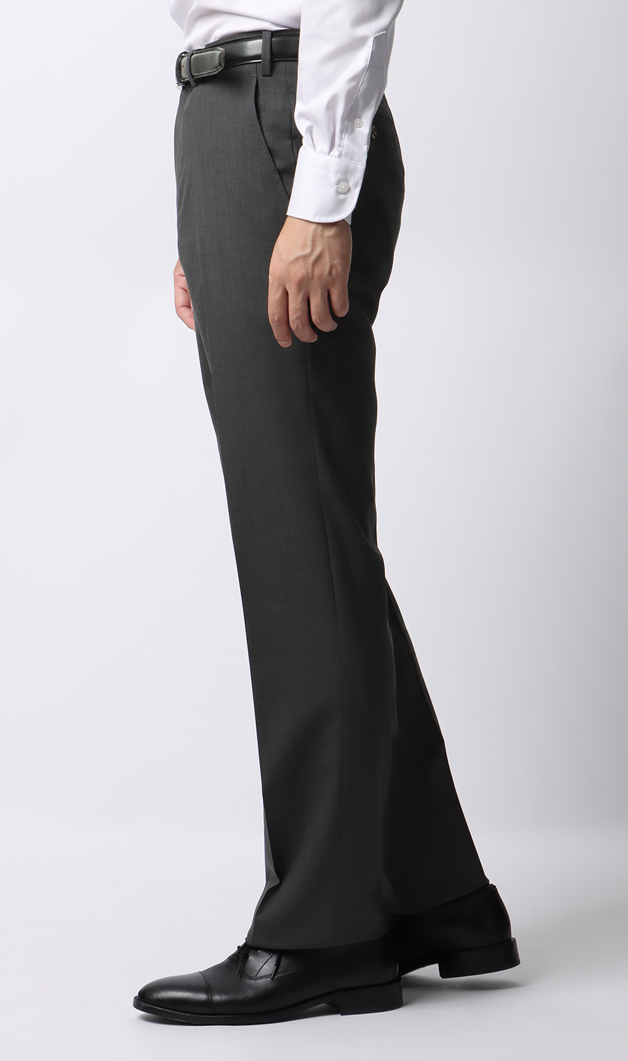 プレミアムスタイリッシュスーツ【ツーパンツ】【Super110's】 グレー 体型:YA体(スリム型),号数（身長）:3号(160cm)