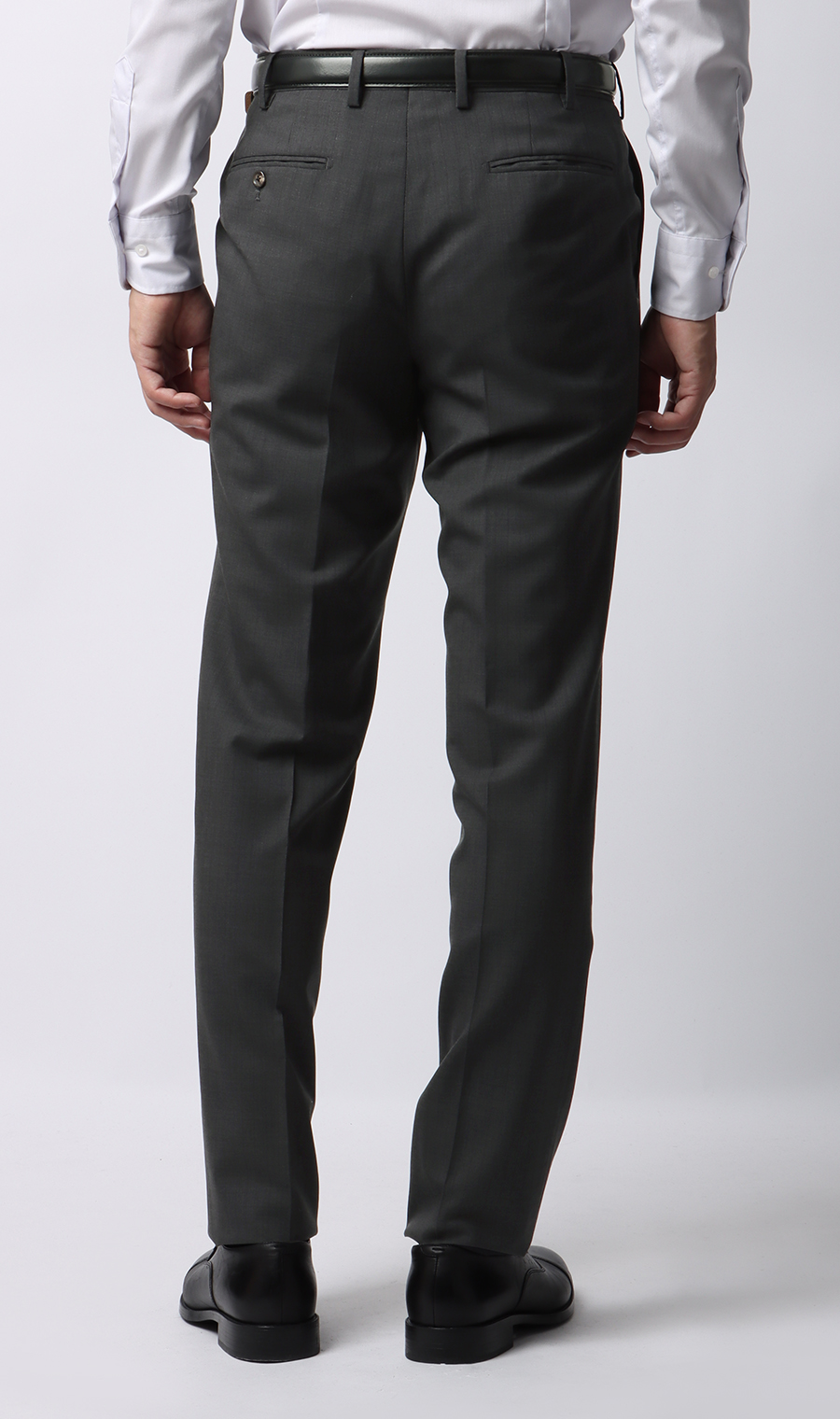 プレミアムスタイリッシュスーツ【ツーパンツ】【Super110's】 グレー 体型:YA体(スリム型),号数（身長）:3号(160cm)