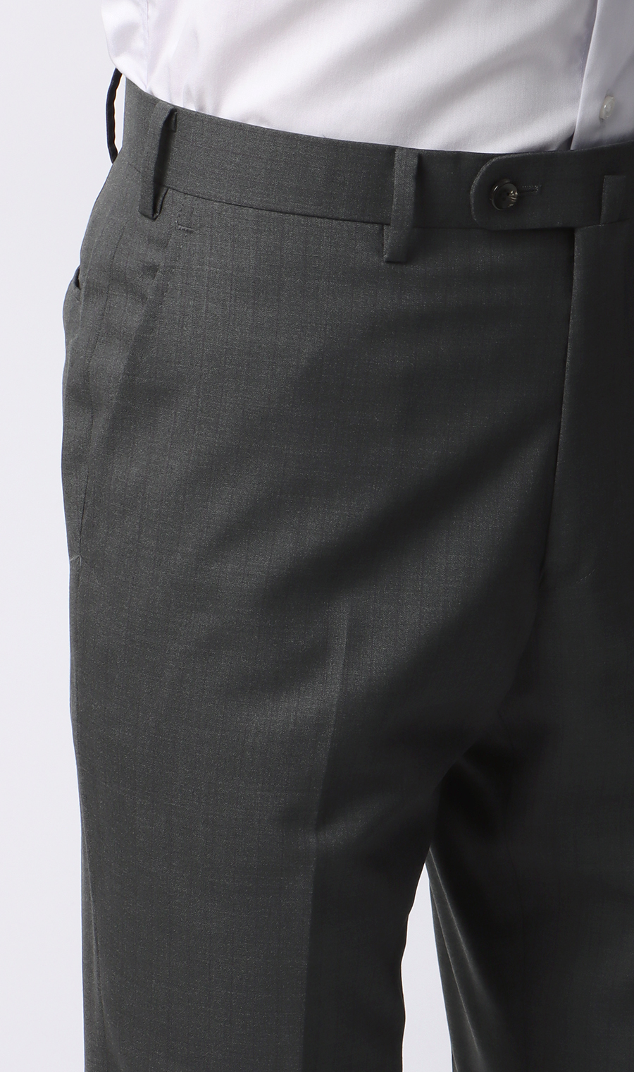 プレミアムスタイリッシュスーツ【ツーパンツ】【Super110's】 グレー 体型:YA体(スリム型),号数（身長）:3号(160cm)