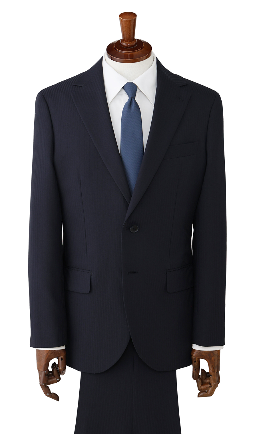 スタイリッシュスーツ【ツーパンツ】【ウォッシャブル】 ネイビー 体型:AB体(がっちり型),号数（身長）:3号(160cm)