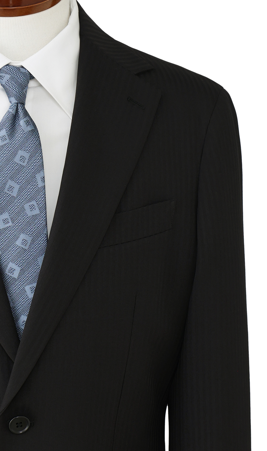 スタイリッシュスーツ【ツーパンツ】【ウォッシャブル】 ブラック 体型:A体(標準型),号数（身長）:3号(160cm)