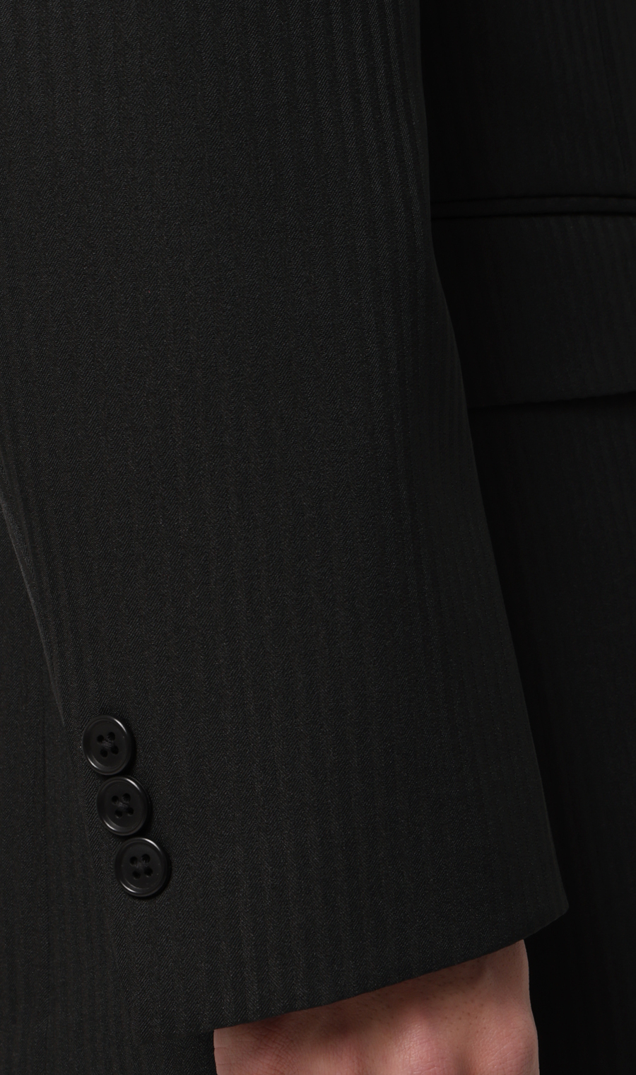 スタイリッシュスーツ【ツーパンツ】【ウォッシャブル】 ブラック 体型:YA体(スリム型),号数（身長）:3号(160cm)