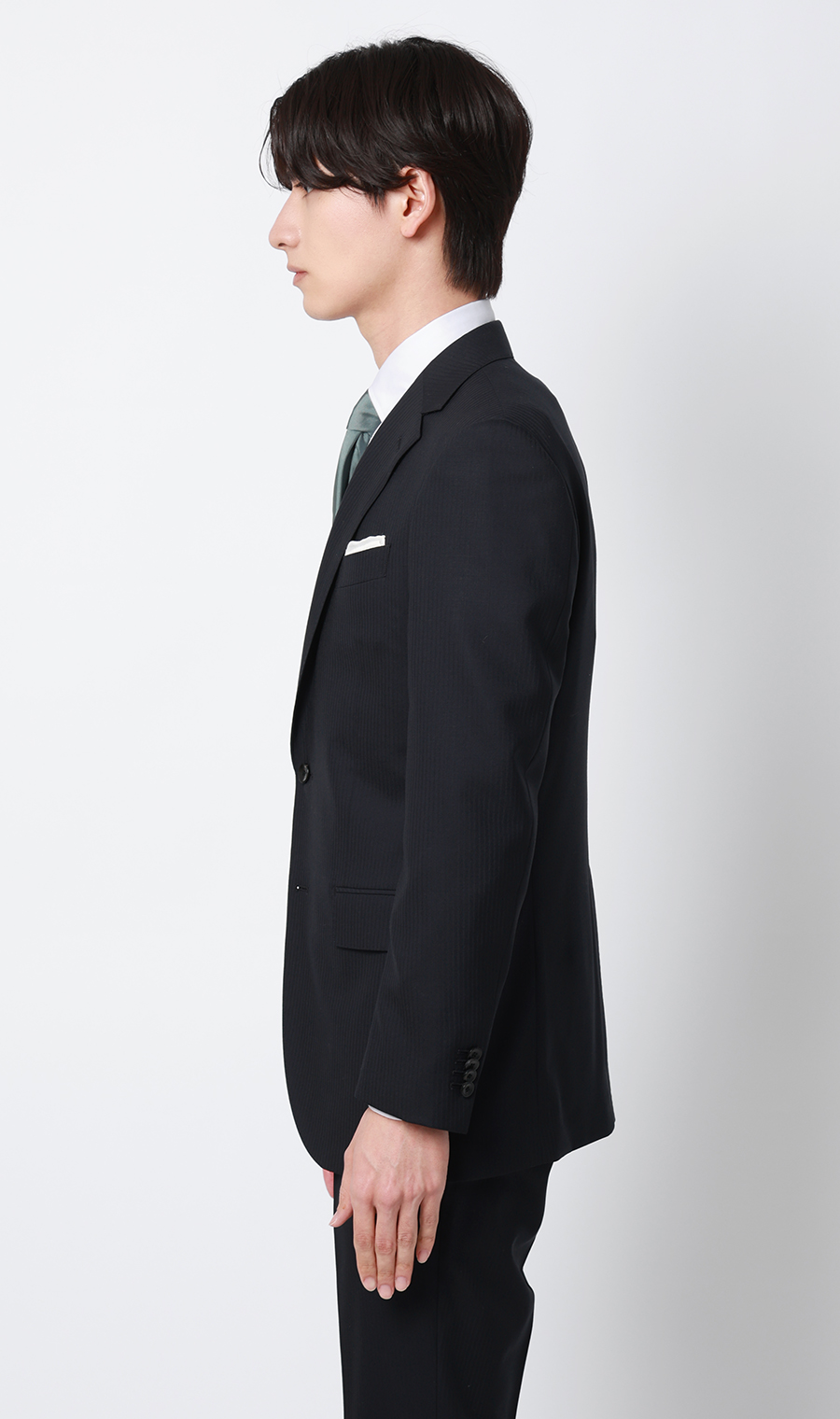 プレミアムスタイリッシュスーツ【ツーパンツ】【Super100's】 ネイビー 体型:YA体(スリム型),号数(身長):4号(165cm)