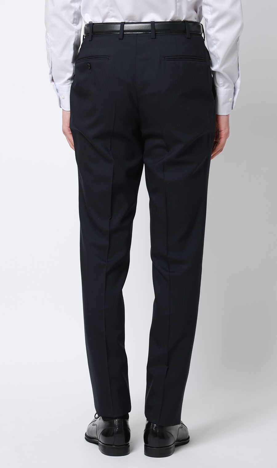 プレミアムスタイリッシュスーツ【ツーパンツ】【Super100's】 ネイビー 体型:YA体(スリム型),号数(身長):4号(165cm)