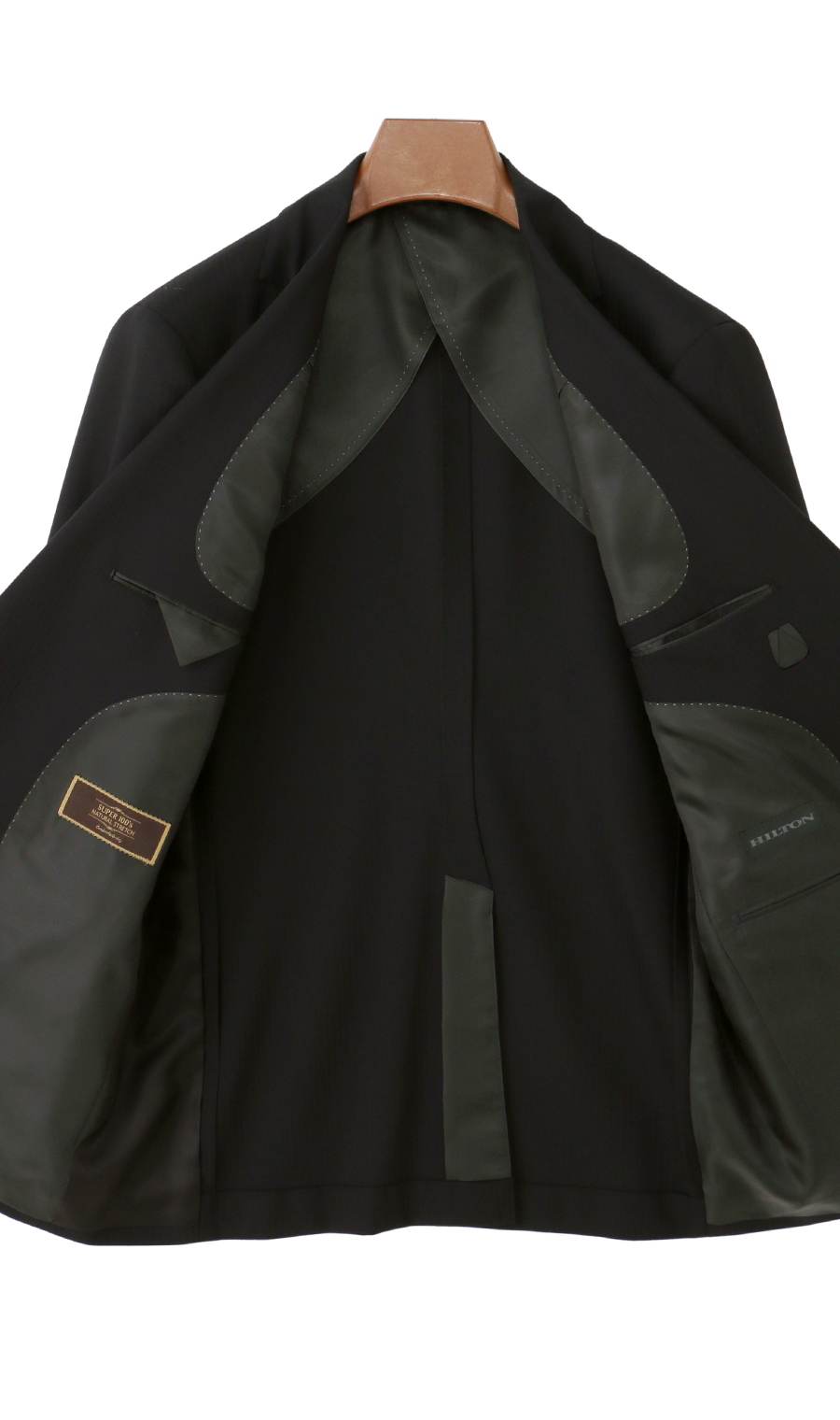 プレミアムスタイリッシュスーツ【ツーパンツ】【Super100's】 ブラック 体型:YA体(スリム型),号数(身長):3号(160cm)