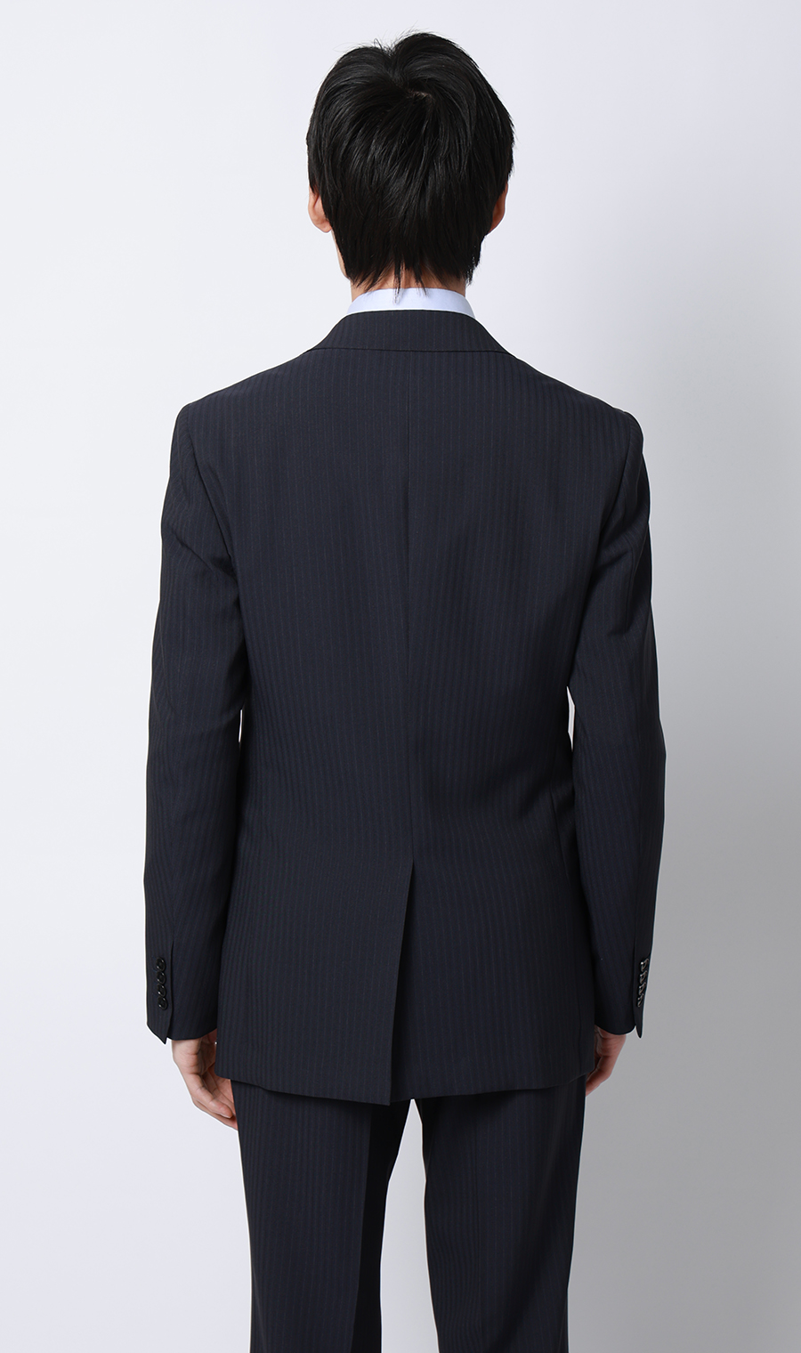 スタイリッシュスーツ【肩くるしくないスーツ】【ツーパンツ】【Plastics Smart】 ネイビー 体型:YA体(スリム型),号数（身長）:3号(160cm)