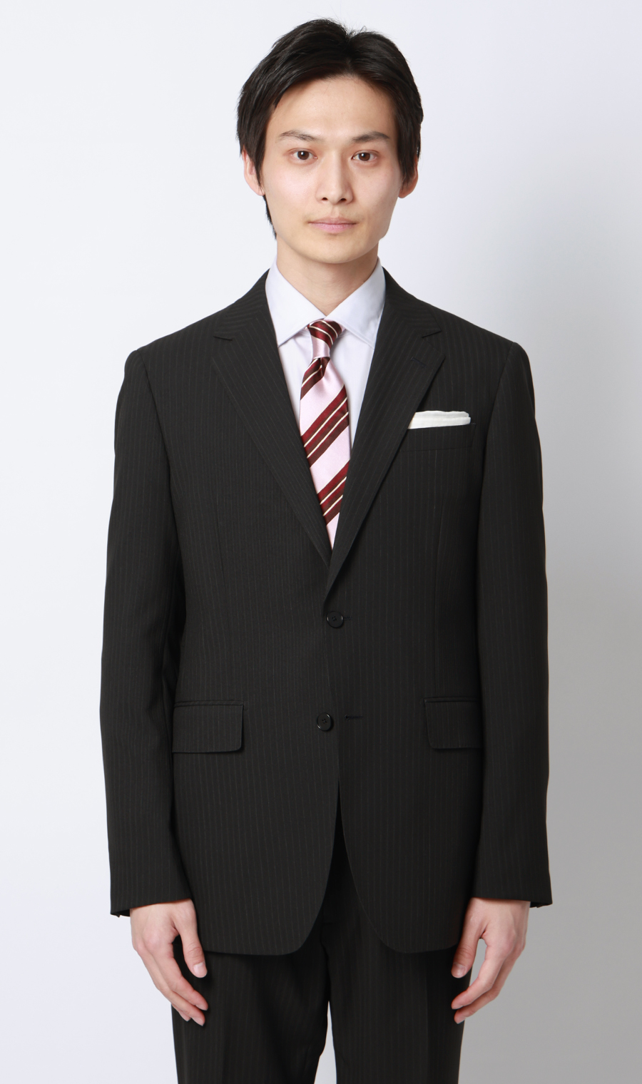 スタイリッシュスーツ【肩くるしくないスーツ】【ツーパンツ】【Plastics Smart】 ブラック 体型:YA体(スリム型),号数（身長）:4号(165cm)