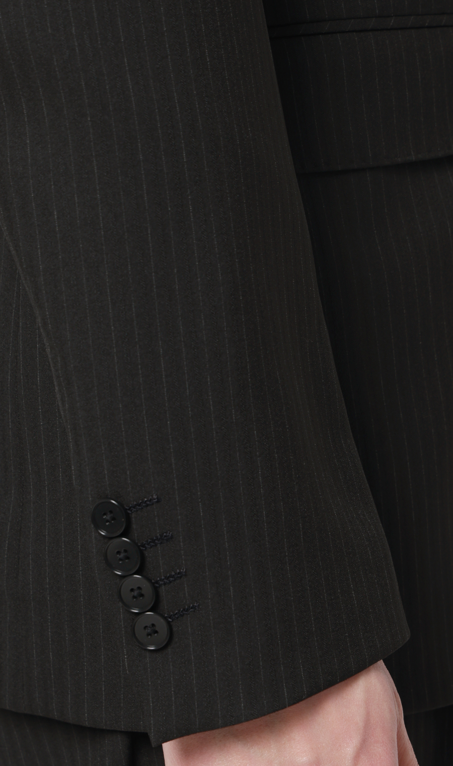 スタイリッシュスーツ【肩くるしくないスーツ】【ツーパンツ】【Plastics Smart】 ブラック 体型:YA体(スリム型),号数（身長）:4号(165cm)