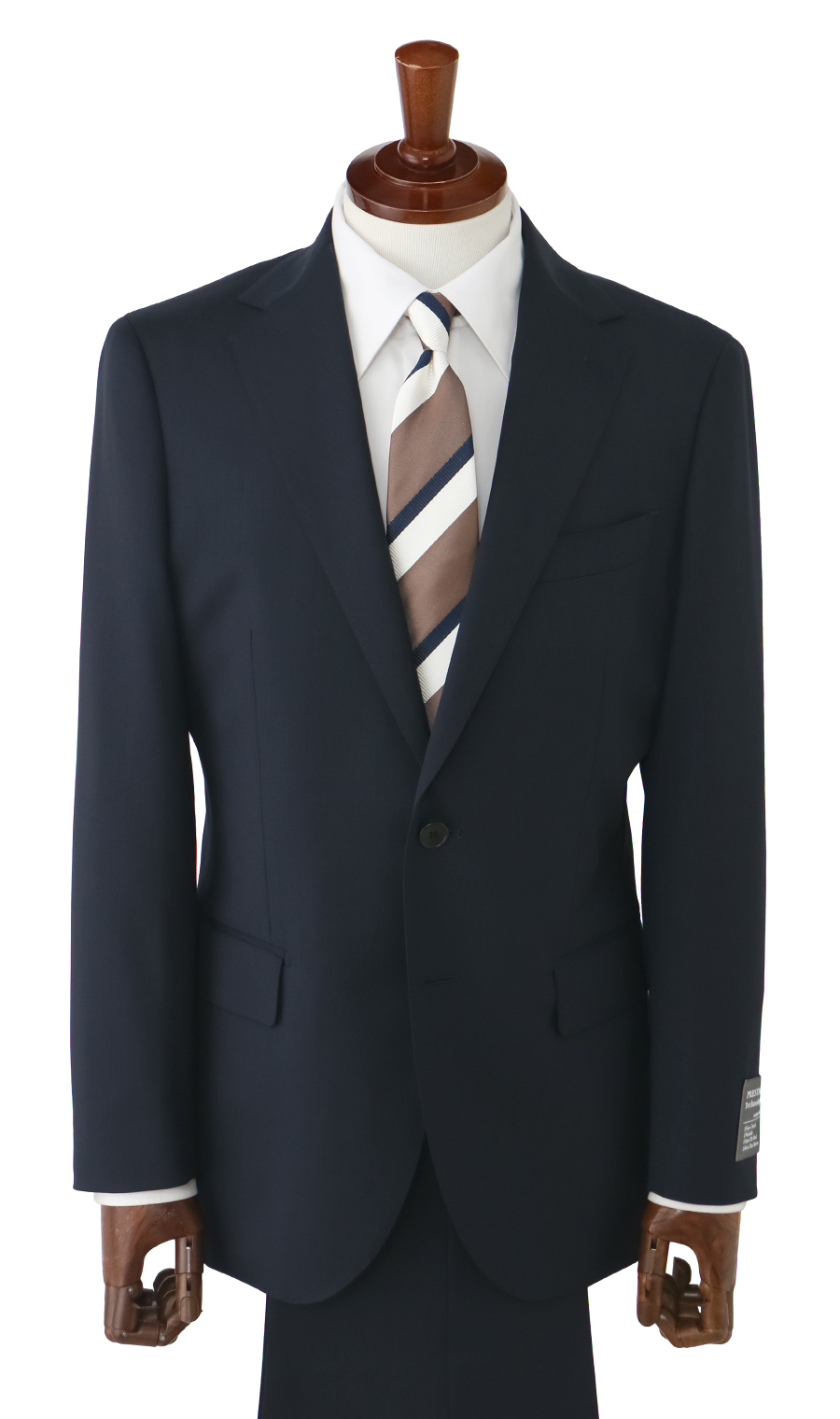 プレミアムスタイリッシュスーツ【ツーパンツ】 ネイビー 体型:YA体(スリム型),号数(身長):3号(160cm)
