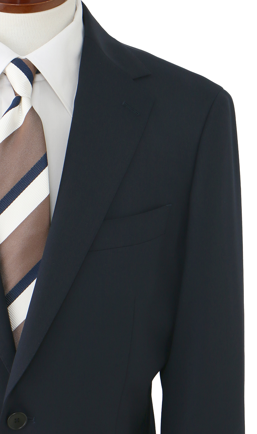 プレミアムスタイリッシュスーツ【ツーパンツ】 ネイビー 体型:YA体(スリム型),号数(身長):3号(160cm)