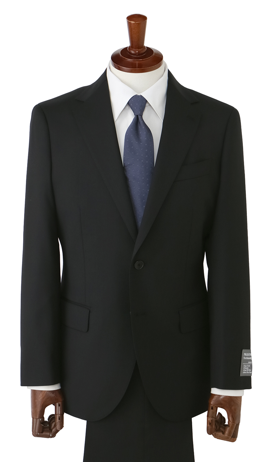 プレミアムスタイリッシュスーツ【ツーパンツ】 ブラック 体型:YA体(スリム型),号数(身長):3号(160cm)