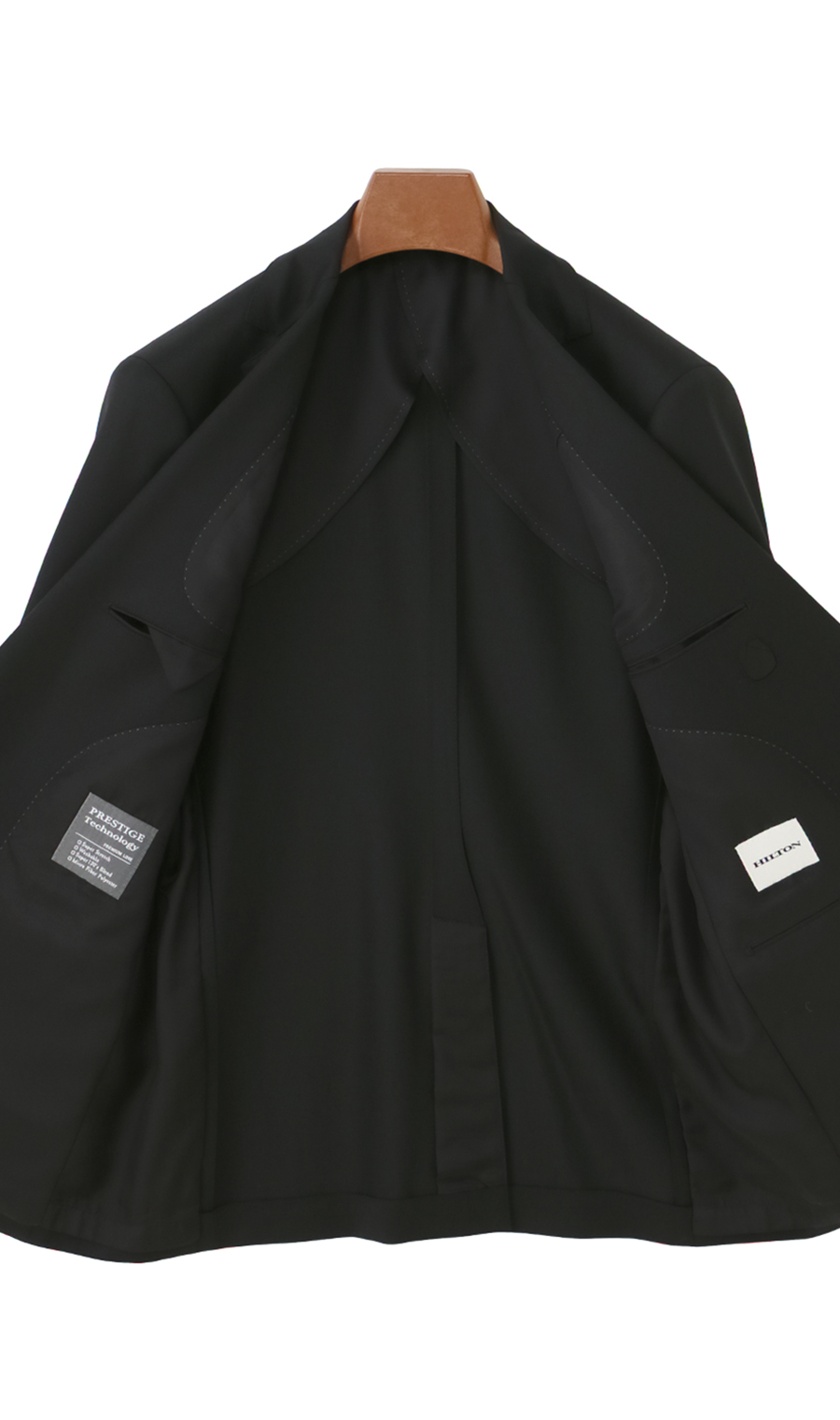 プレミアムスタイリッシュスーツ【ツーパンツ】 ブラック 体型:YA体(スリム型),号数(身長):3号(160cm)