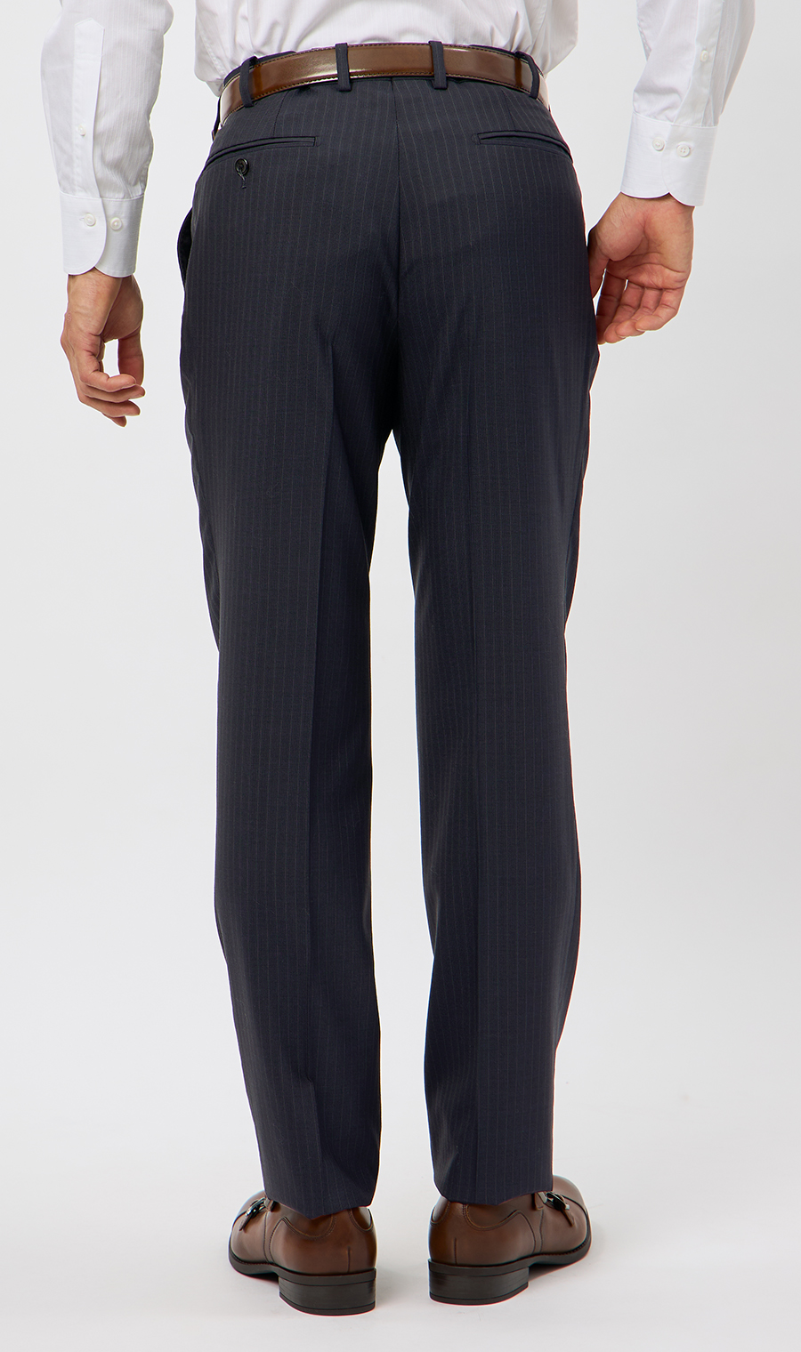 プレミアムスタイリッシュスーツ【ツーパンツ】【Super110’s】 ネイビー 体型:YA体(スリム型),号数（身長）:3号(160cm)