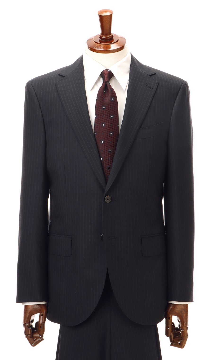 プレミアムスタイリッシュスーツ【ツーパンツ】【Super110’s】 ネイビー 体型:YA体(スリム型),号数（身長）:3号(160cm)