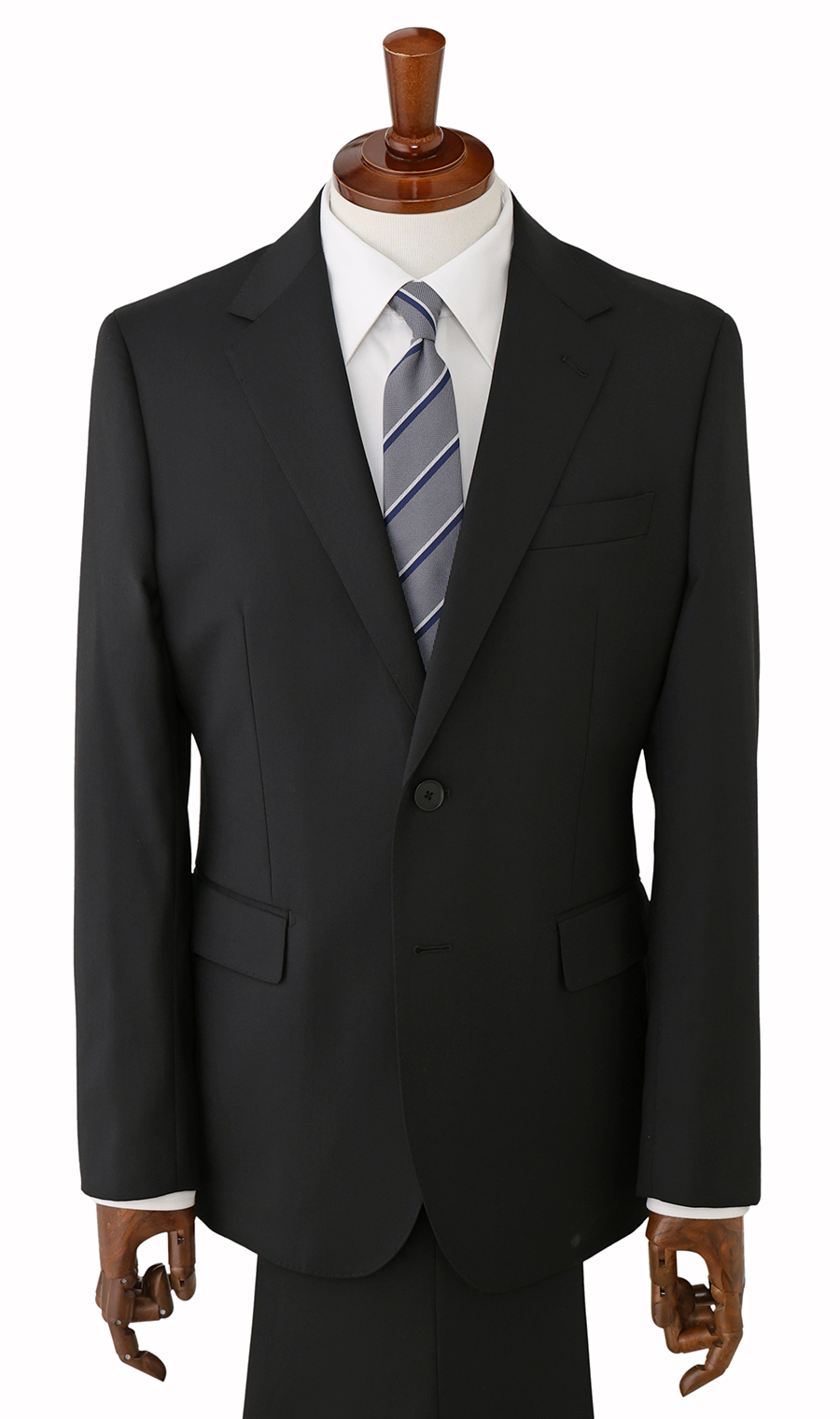 スタイリッシュスーツ【就活】【ツーパンツ】【Plastics Smart】 ブラック 体型:YA体(スリム型),号数（身長）:3号(160cm)