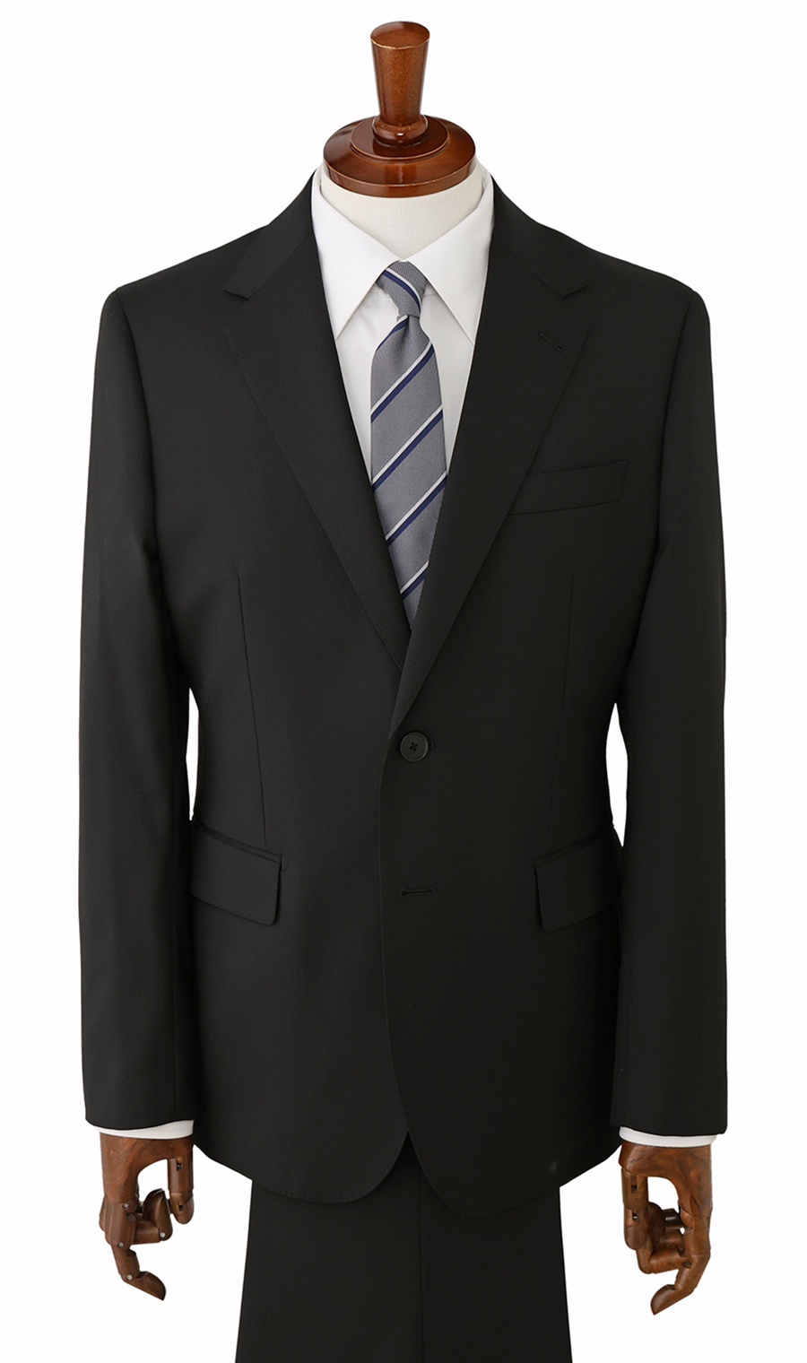 スタイリッシュスーツ【就活】【ツーパンツ】【Plastics Smart】 ブラック 体型:YA体(スリム型),号数(身長):3号(160cm)