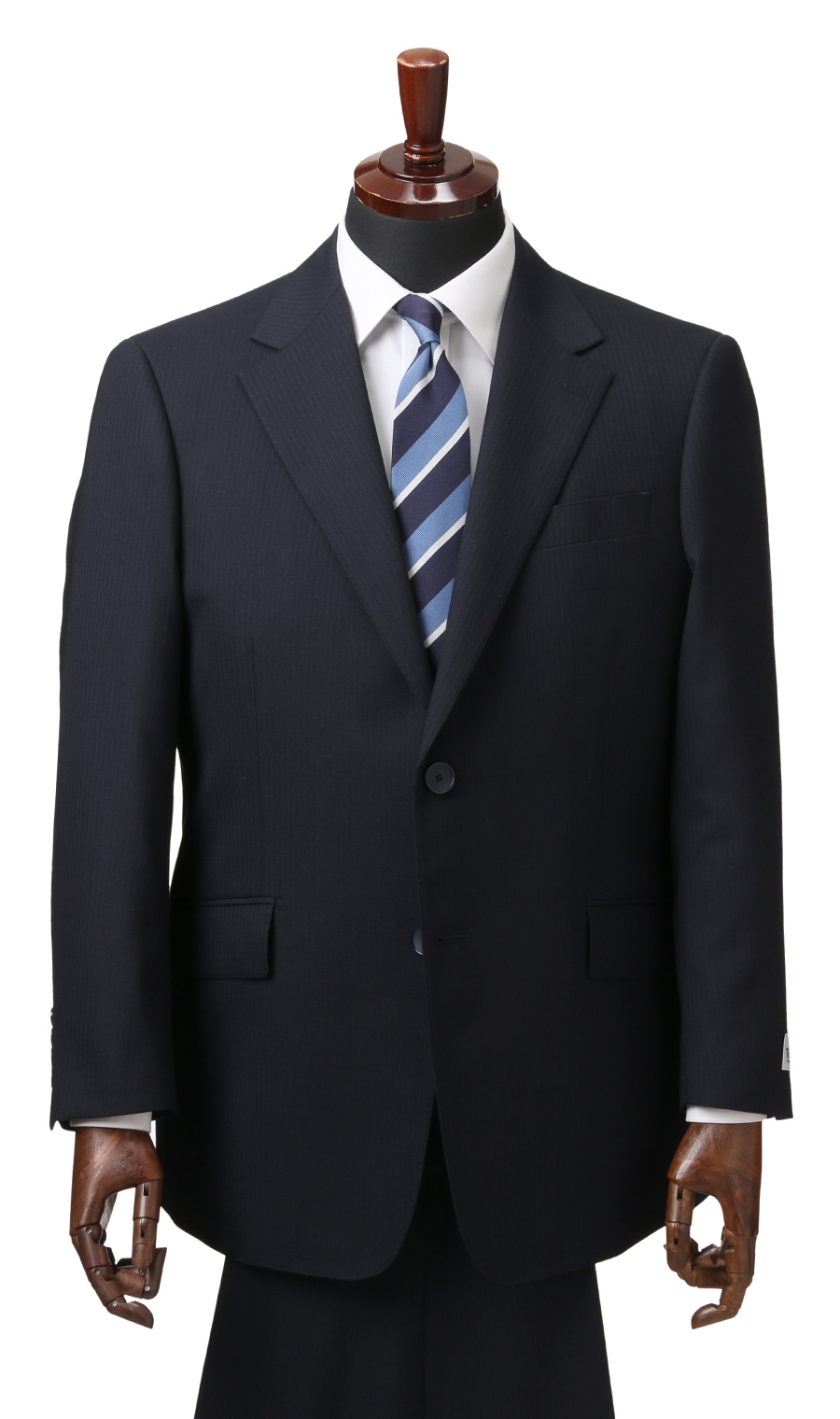 スタイリッシュスーツ《ツーパンツ》《キング&トール》《TioTio PREMIUM》 ネイビー 体型:K体(大きいサイズ),号数（身長）:4号(165cm)