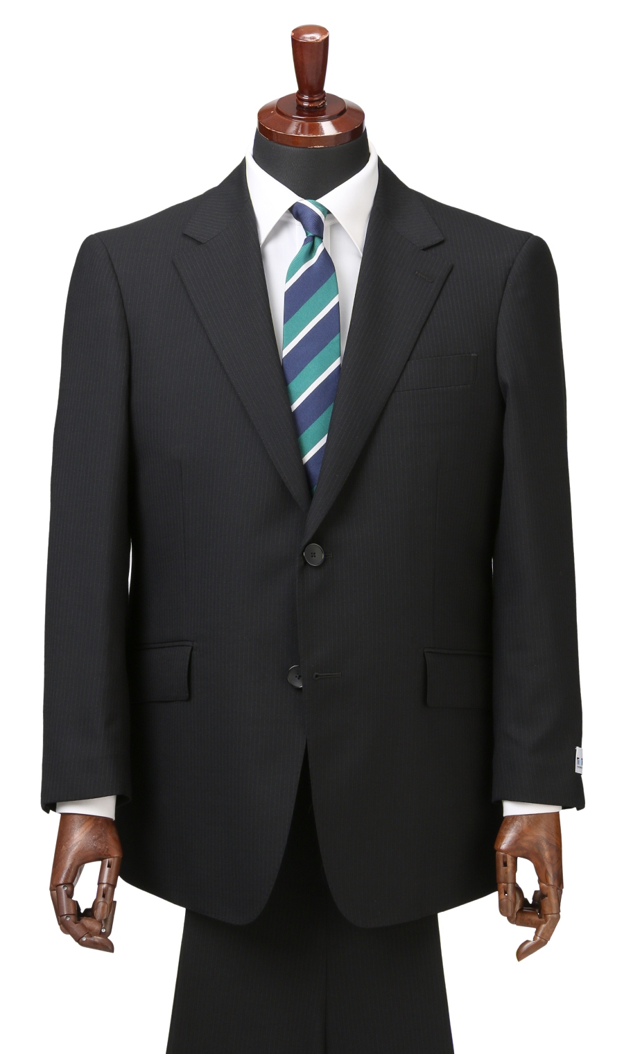 スタイリッシュスーツ《ツーパンツ》《キング&トール》《TioTio PREMIUM》 ブラック 体型:E体(大きいサイズ),号数（身長）:3号(160cm)