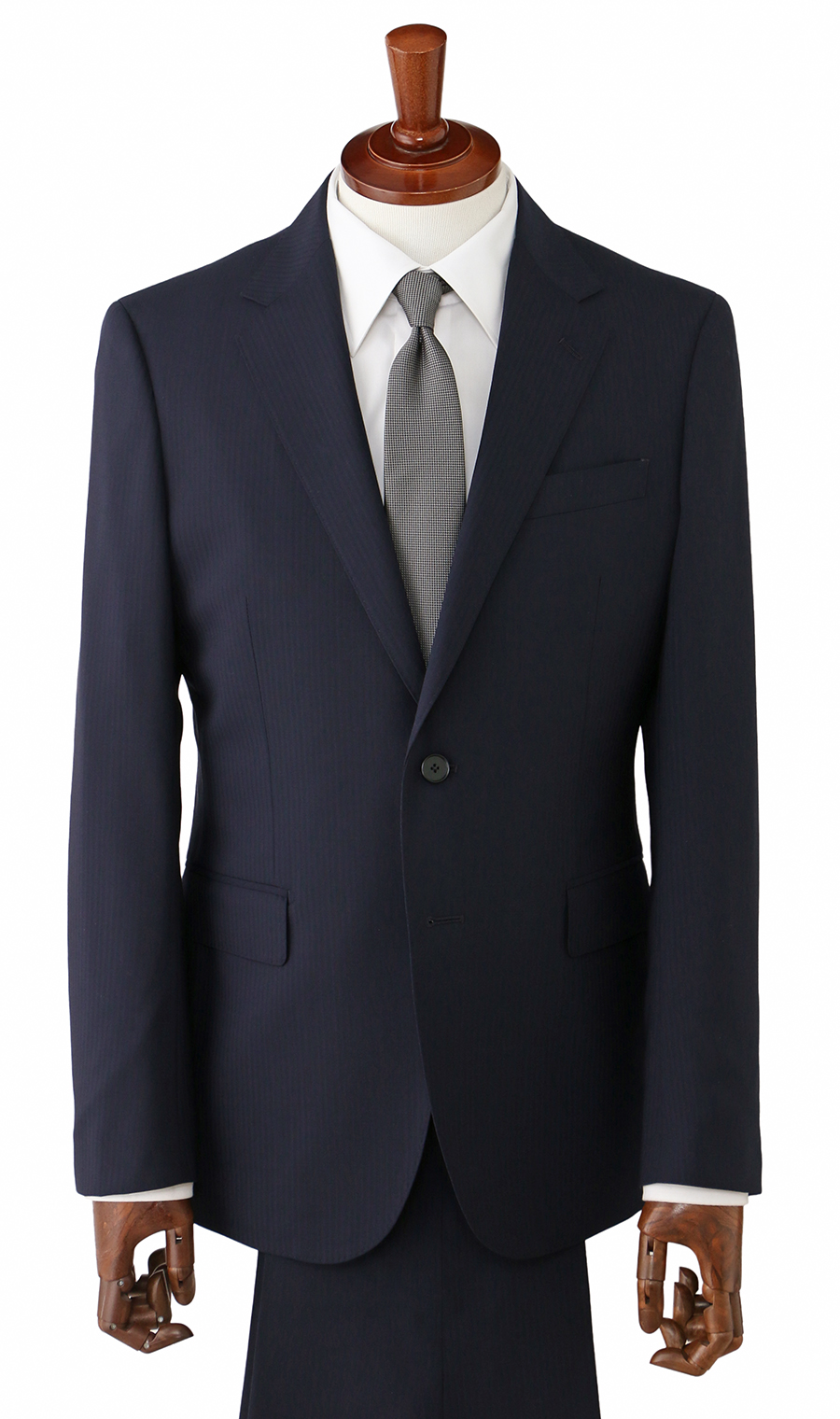 スタイリッシュスーツ【ツーパンツ】【Plastics Smart】 ネイビー 体型:YA体(スリム型),号数（身長）:4号(165cm)