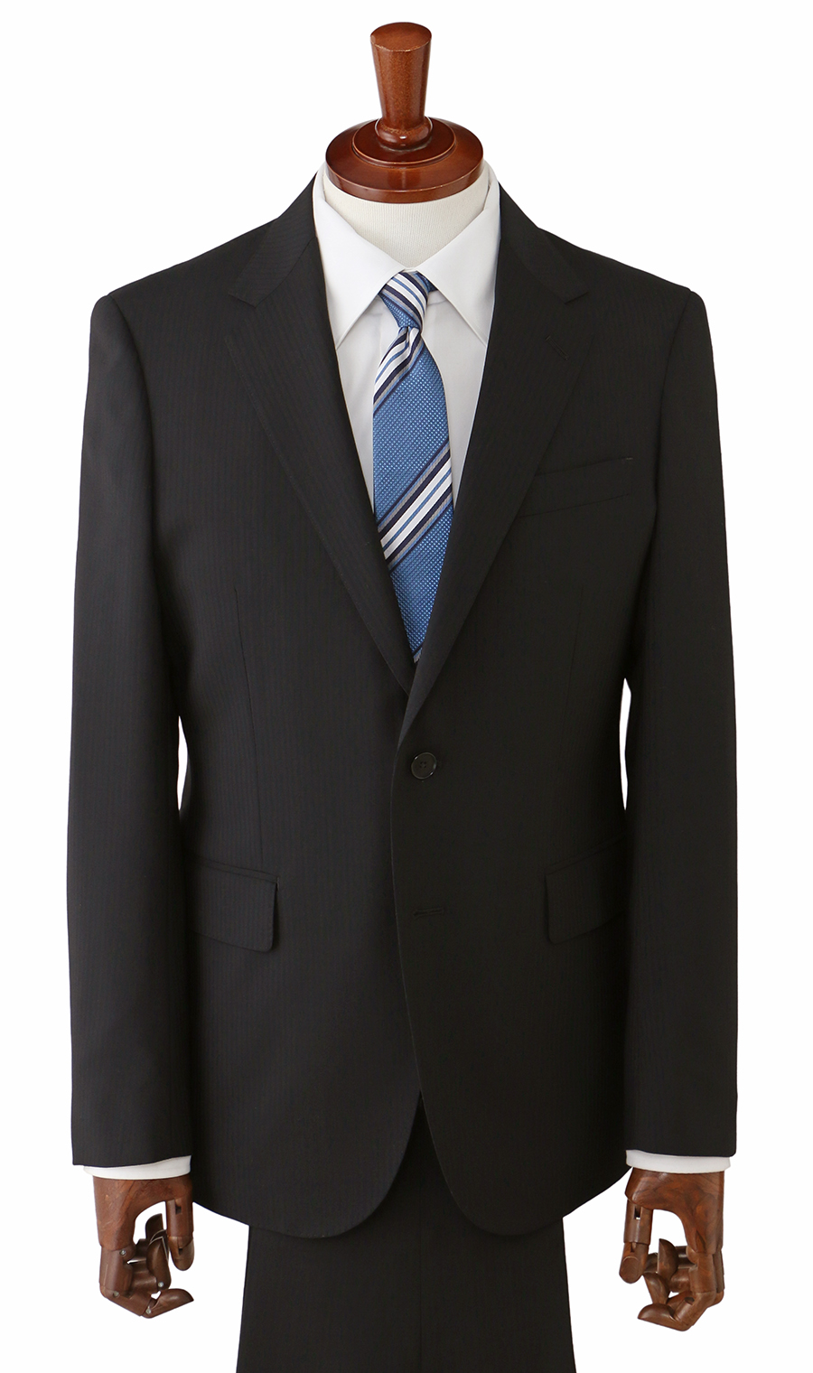 スタイリッシュスーツ【ツーパンツ】【Plastics Smart】 ブラック 体型:YA体(スリム型),号数（身長）:4号(165cm)