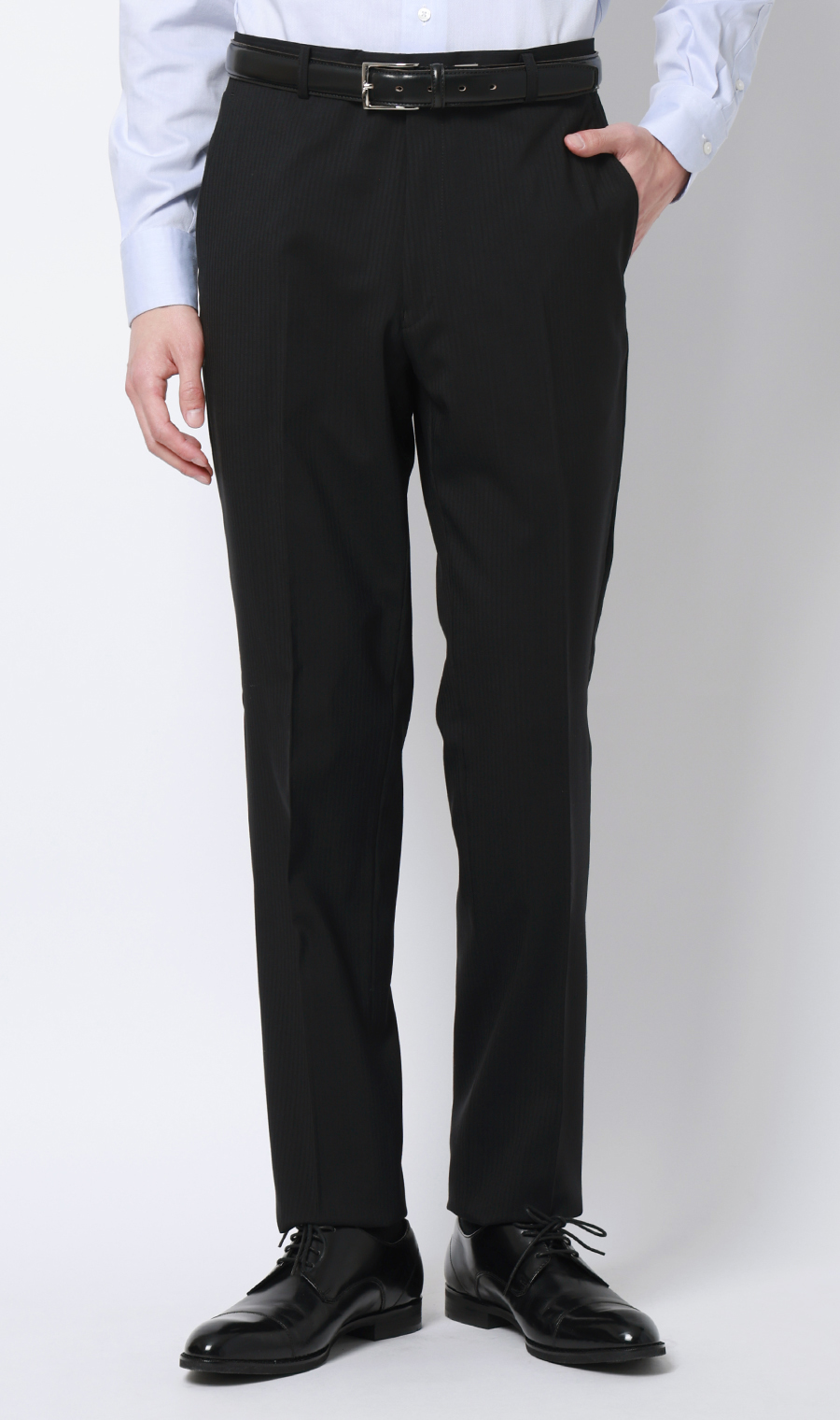 スタイリッシュスーツ【ツーパンツ】【Plastics Smart】 ブラック 体型:YA体(スリム型),号数（身長）:4号(165cm)