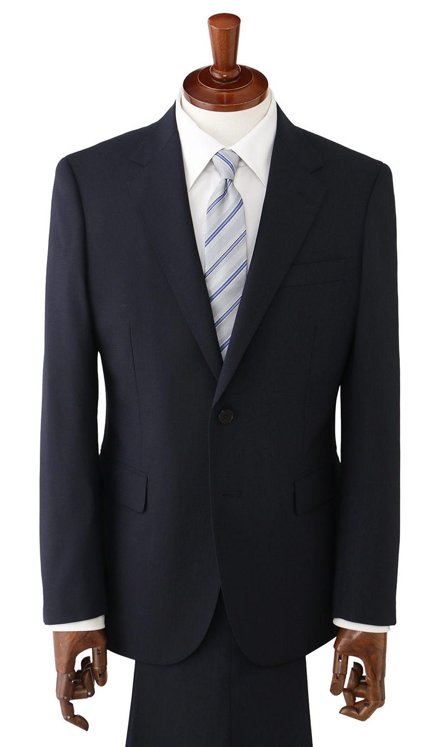 スタイリッシュスーツ【ツーパンツ】【Plastics Smart】 ネイビー 体型:YA体(スリム型),号数（身長）:4号(165cm)