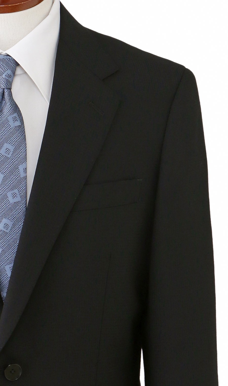 スタイリッシュスーツ【ツーパンツ】【Plastics Smart】 ブラック 体型:A体(標準型),号数（身長）:4号(165cm)