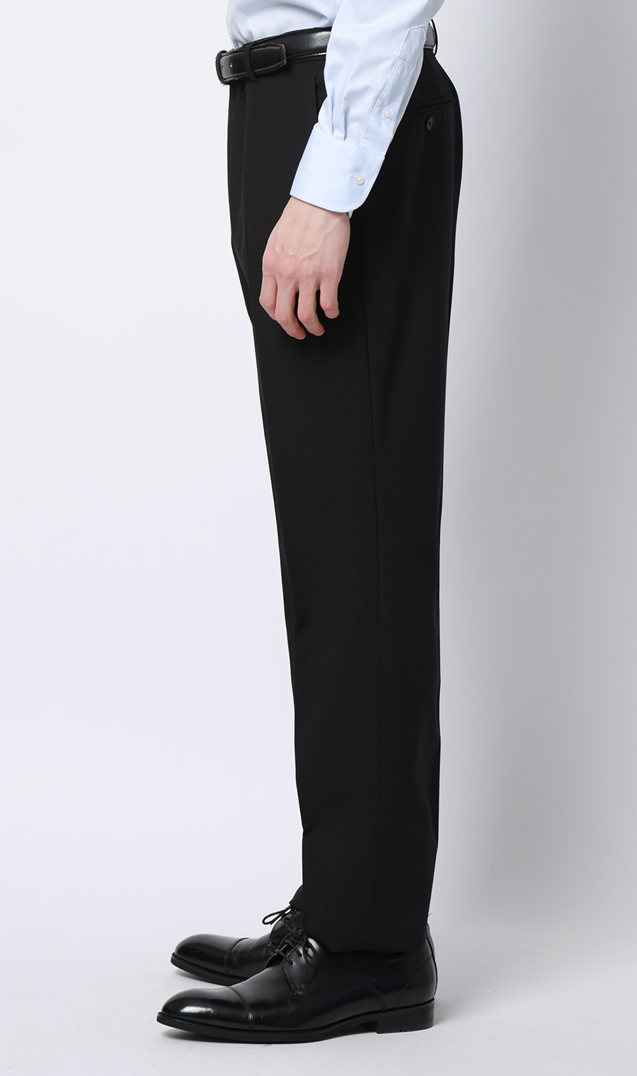 スタイリッシュスーツ【ツーパンツ】【Plastics Smart】 ブラック 体型:A体(標準型),号数（身長）:4号(165cm)