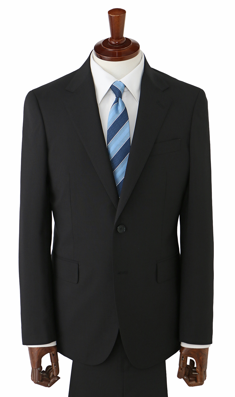 スタイリッシュスーツ【清涼】【Plastics Smart】 ブラック 体型:YA体(スリム型),号数(身長):4号(165cm)