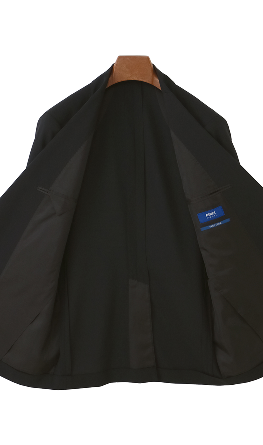 スタイリッシュスーツ【ツーパンツ】【清涼】【ウォッシャブル】【Plastics Smart】 ブラック 体型:YA体(スリム型),号数(身長):3号(160cm)