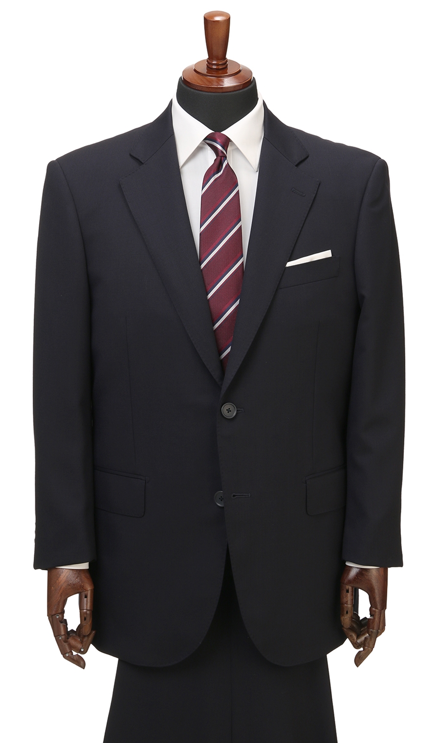 スタンダードスーツ《キング&トール》《ツーパンツ》《nano-pel》 ネイビー 体型:E体(大きいサイズ),号数（身長）:10号(195cm)