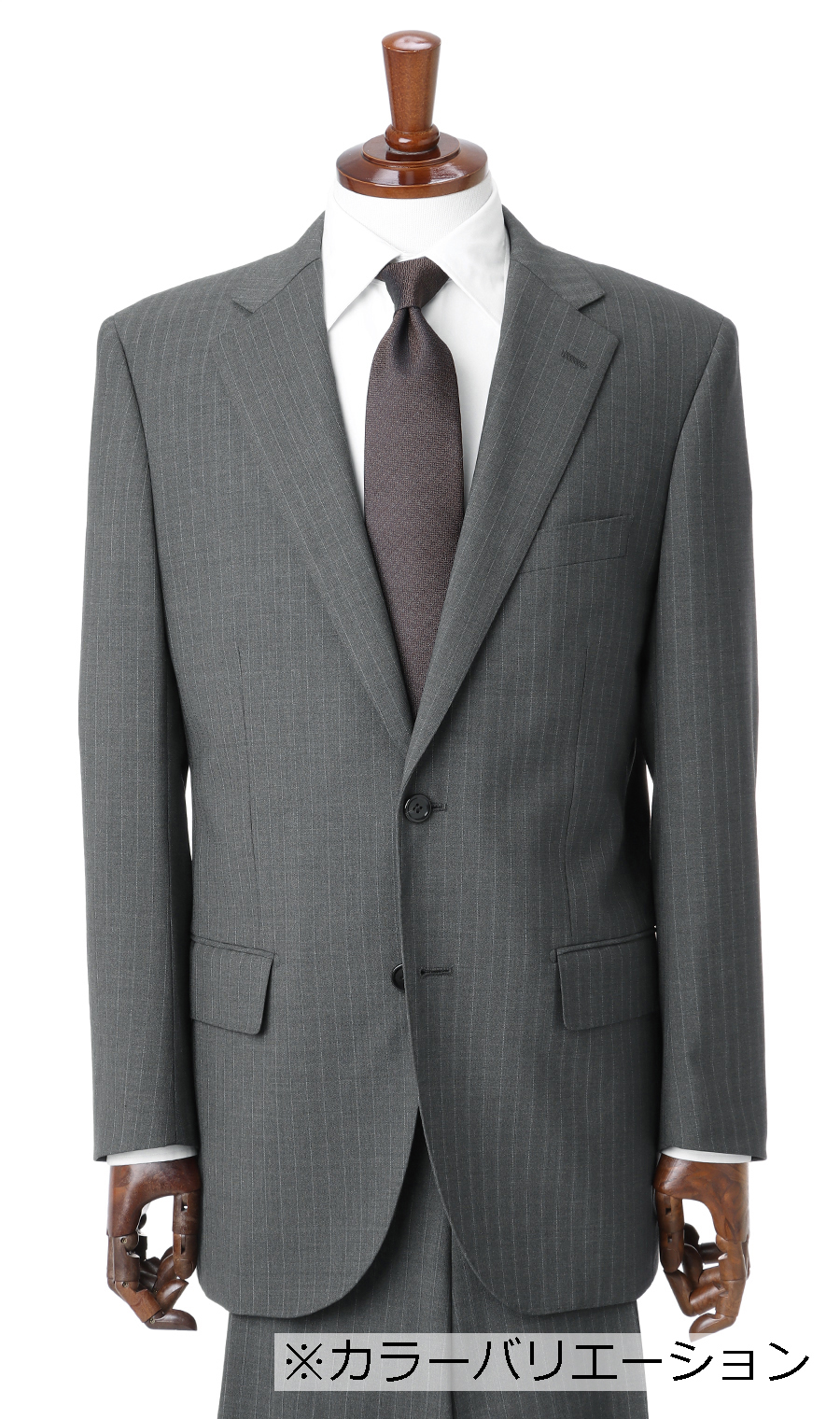 スタンダードスーツ【ツーパンツ】【CONTROLα】 ネイビー 体型:AB体(がっちり型),号数(身長):5号(170cm)