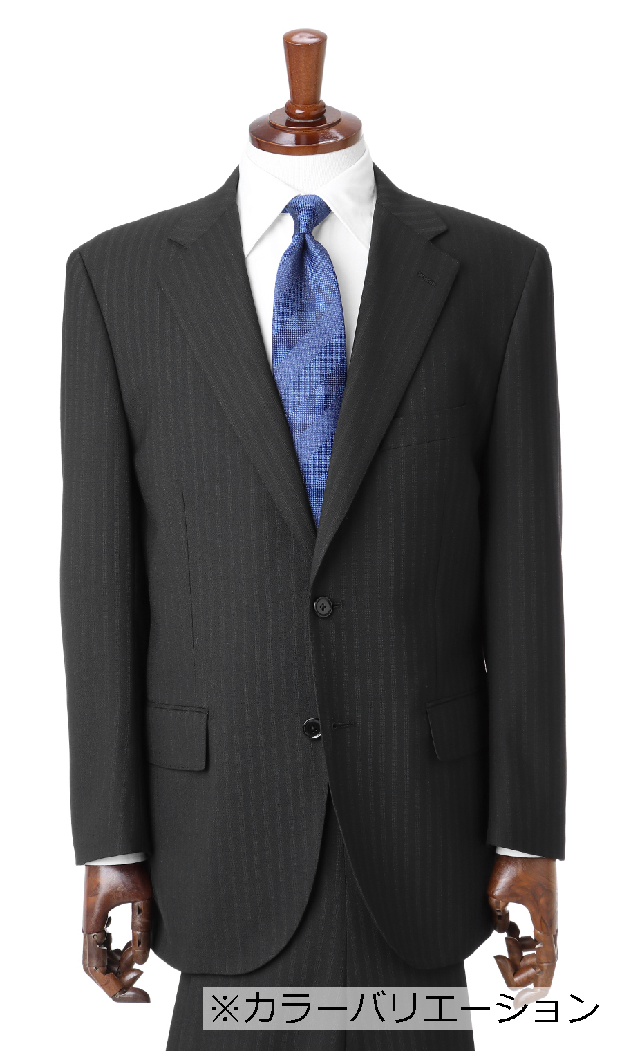 スタンダードスーツ【ツーパンツ】【CONTROLα】 ネイビー 体型:AB体(がっちり型),号数(身長):5号(170cm)