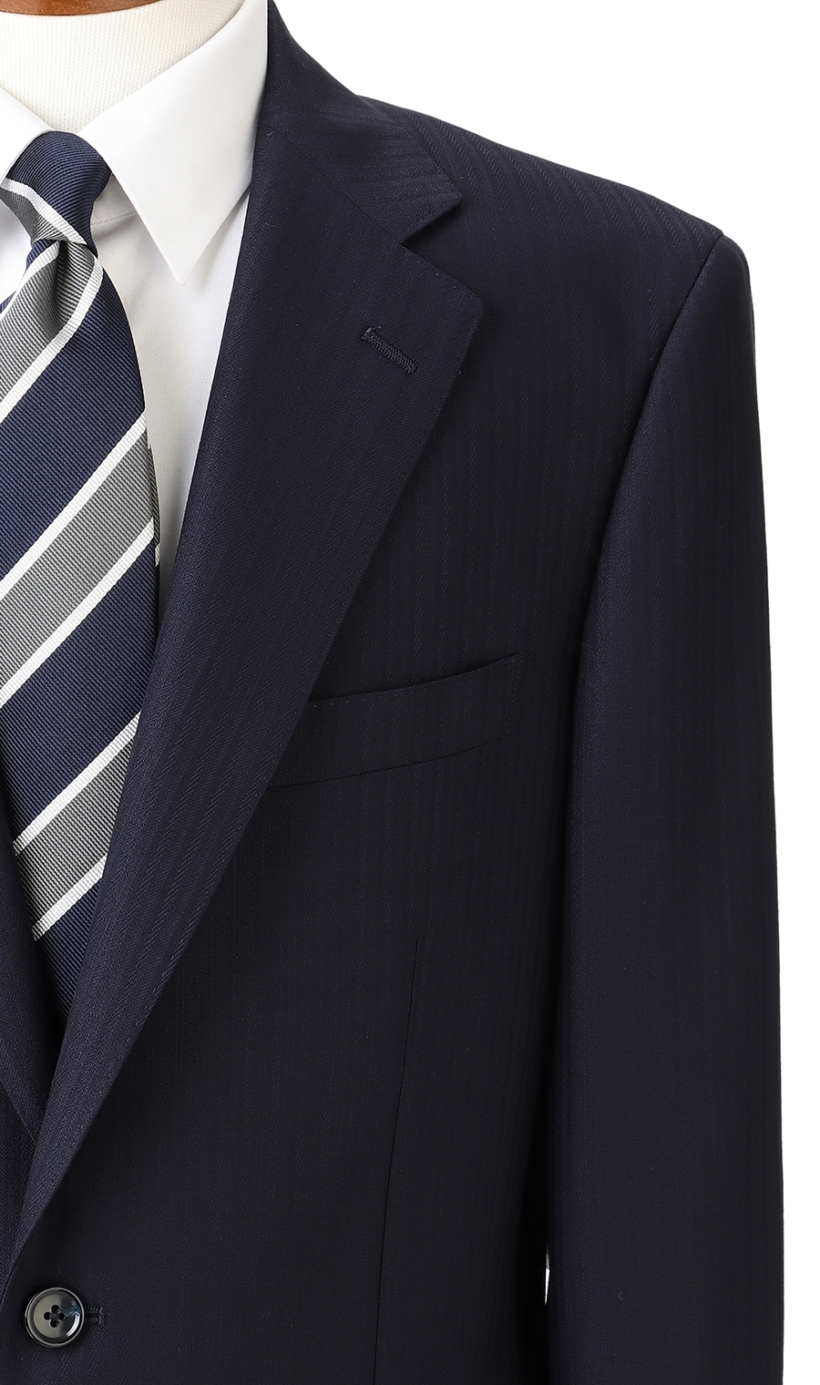 スタンダードスーツ《ツーパンツ》《OEKO-TEX》 ネイビー 体型:A体(標準型),号数（身長）:3号(160cm)