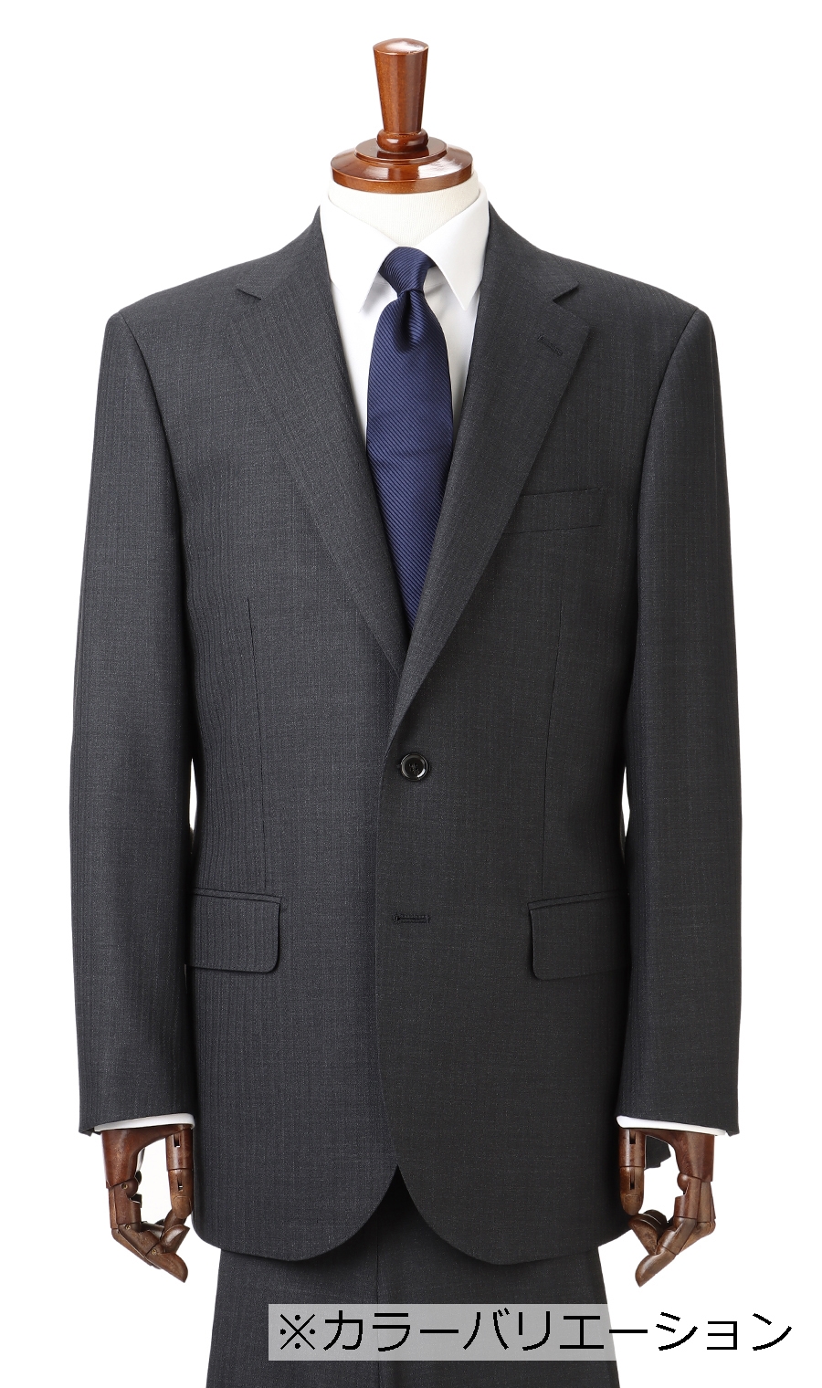 スタンダードスーツ《ツーパンツ》《OEKO-TEX》 ネイビー 体型:A体(標準型),号数（身長）:3号(160cm)