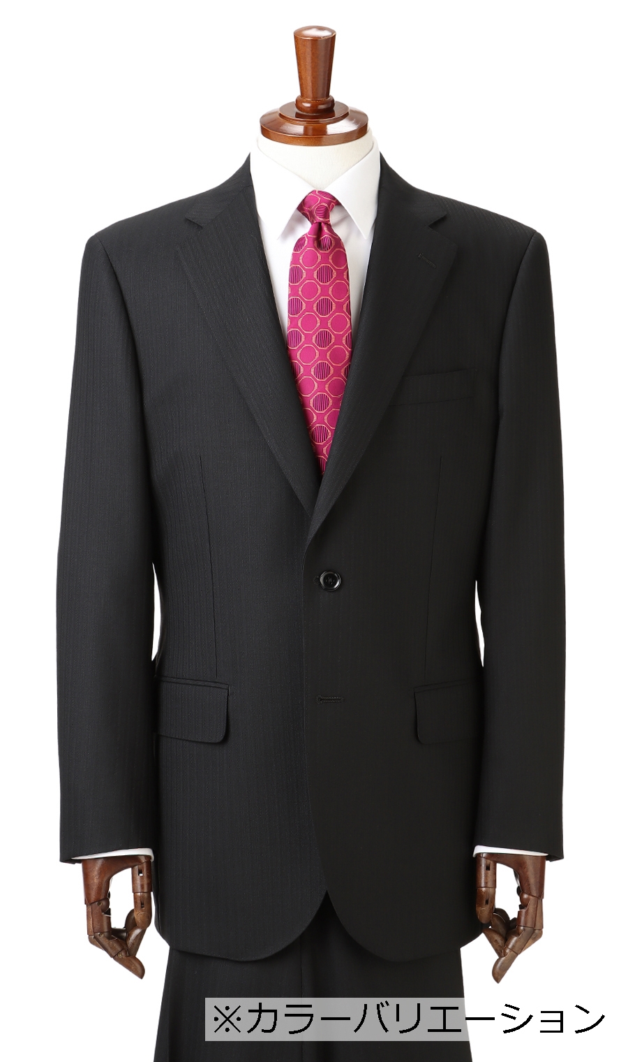 スタンダードスーツ《ツーパンツ》《OEKO-TEX》 ネイビー 体型:A体(標準型),号数（身長）:3号(160cm)