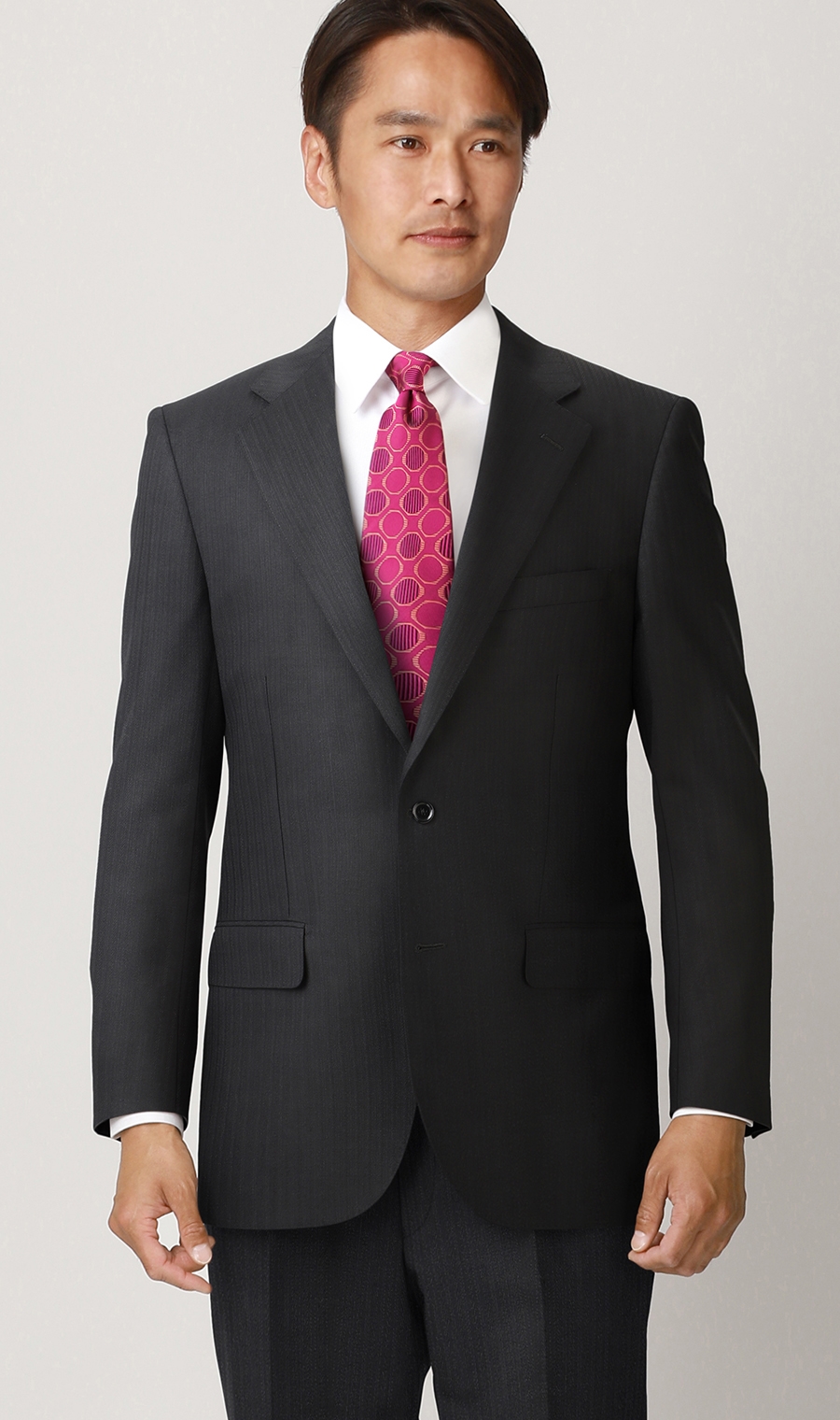 スタンダードスーツ《ツーパンツ》《OEKO-TEX》 ブラック 体型:A体(標準型),号数（身長）:3号(160cm)