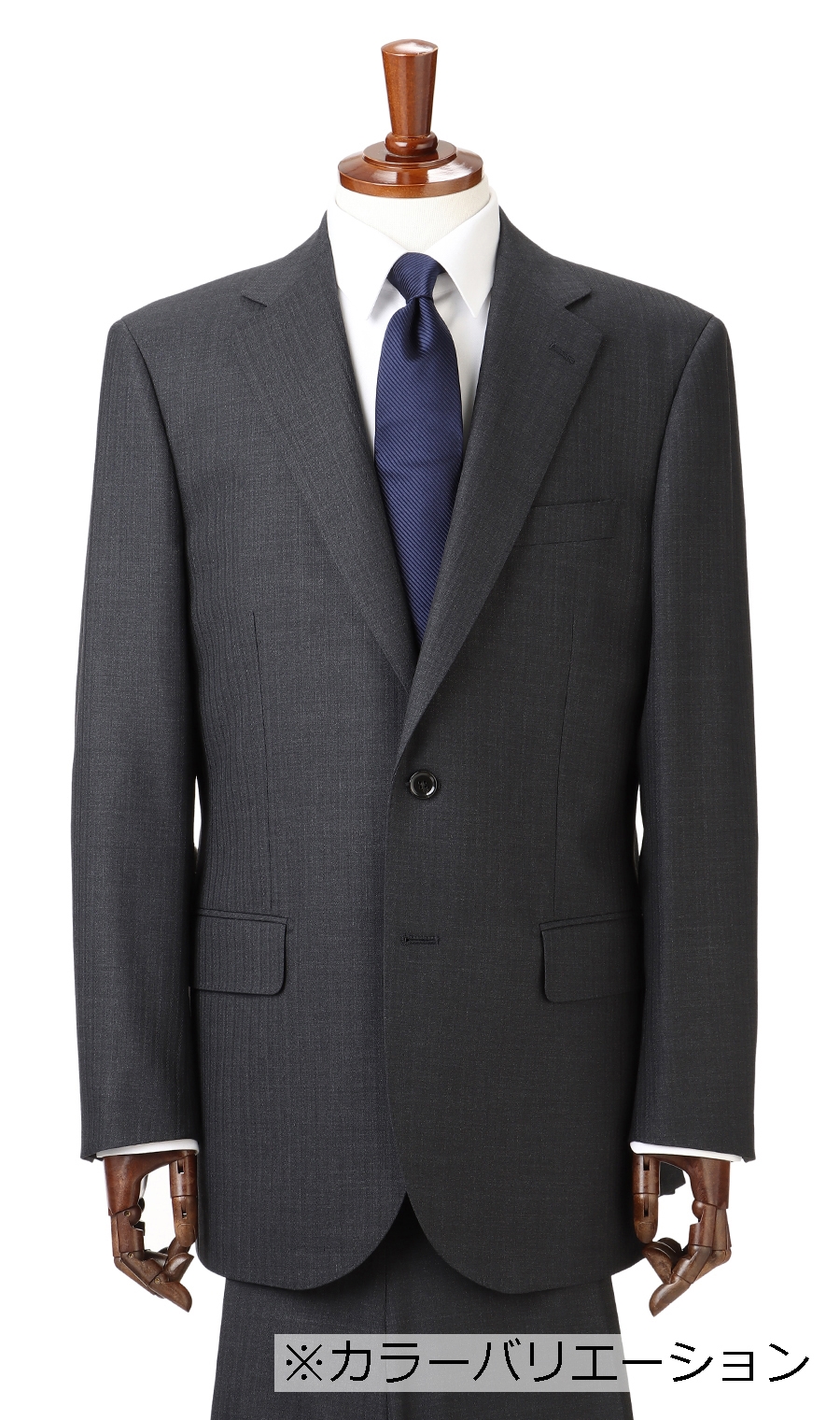 スタンダードスーツ《ツーパンツ》《OEKO-TEX》 ブラック 体型:A体(標準型),号数（身長）:3号(160cm)