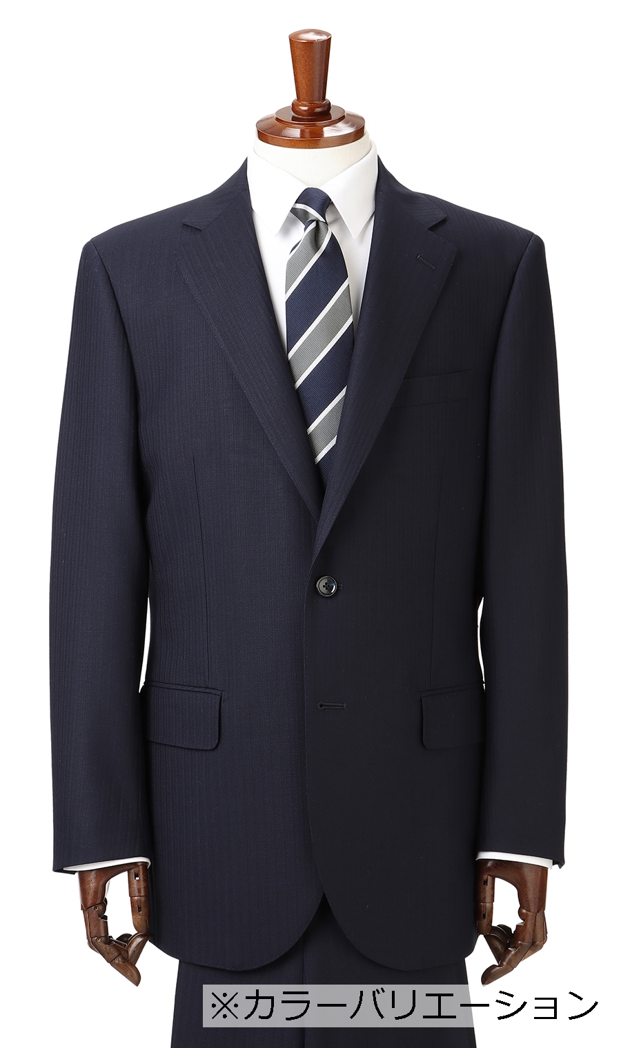 スタンダードスーツ《ツーパンツ》《OEKO-TEX》 ブラック 体型:A体(標準型),号数（身長）:3号(160cm)