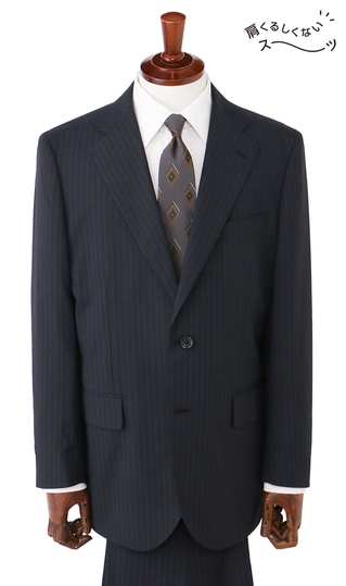 スタンダードスーツ【肩くるしくないスーツ】【ツーパンツ】【Plastics Smart】