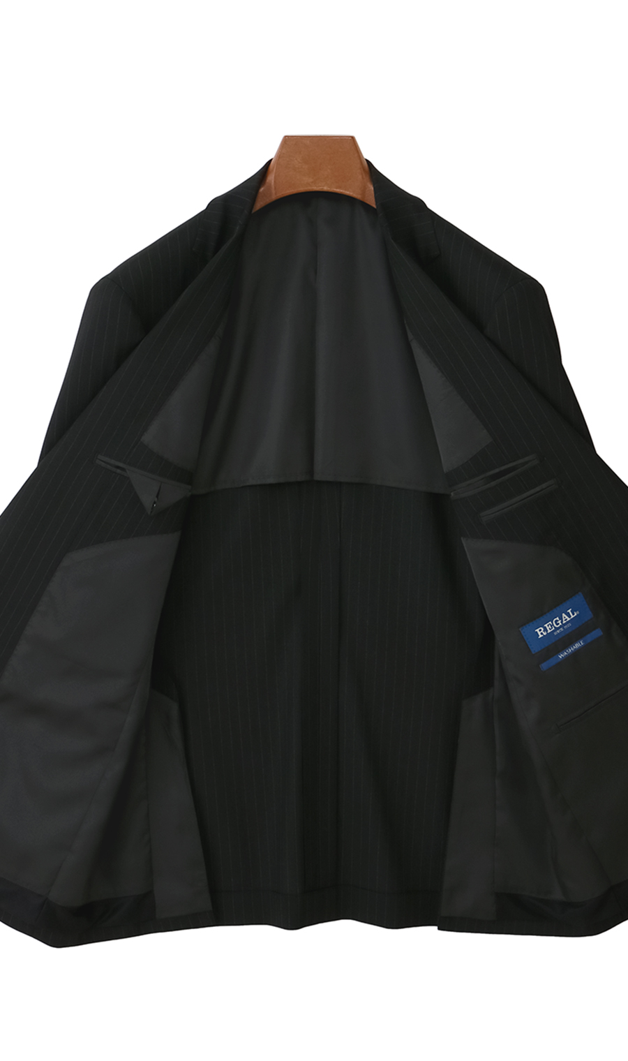 スタンダードスーツ【肩くるしくないスーツ】【ツーパンツ】【Plastics Smart】 ブラック 体型:A体(標準型),号数（身長）:4号(165cm)