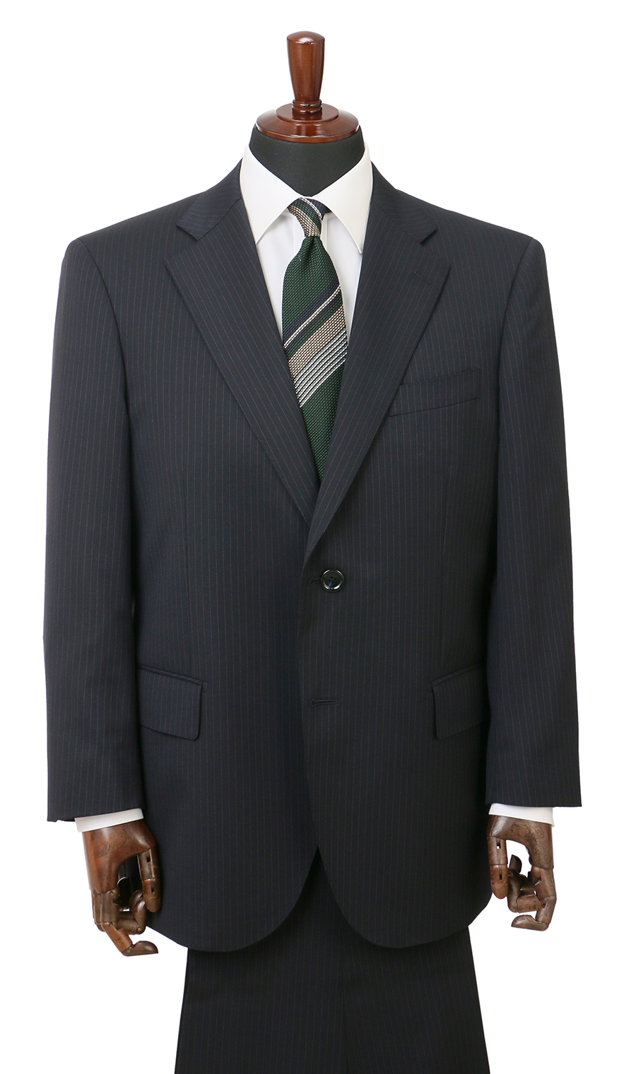 スタンダードスーツ【ツーパンツ】【キング&トール】【Plastics Smart】 ネイビー 体型:E体(大きいサイズ),号数（身長）:3号(160cm)